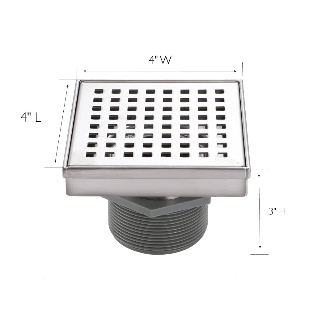 Design House 542852-SS Grid Shower Drain