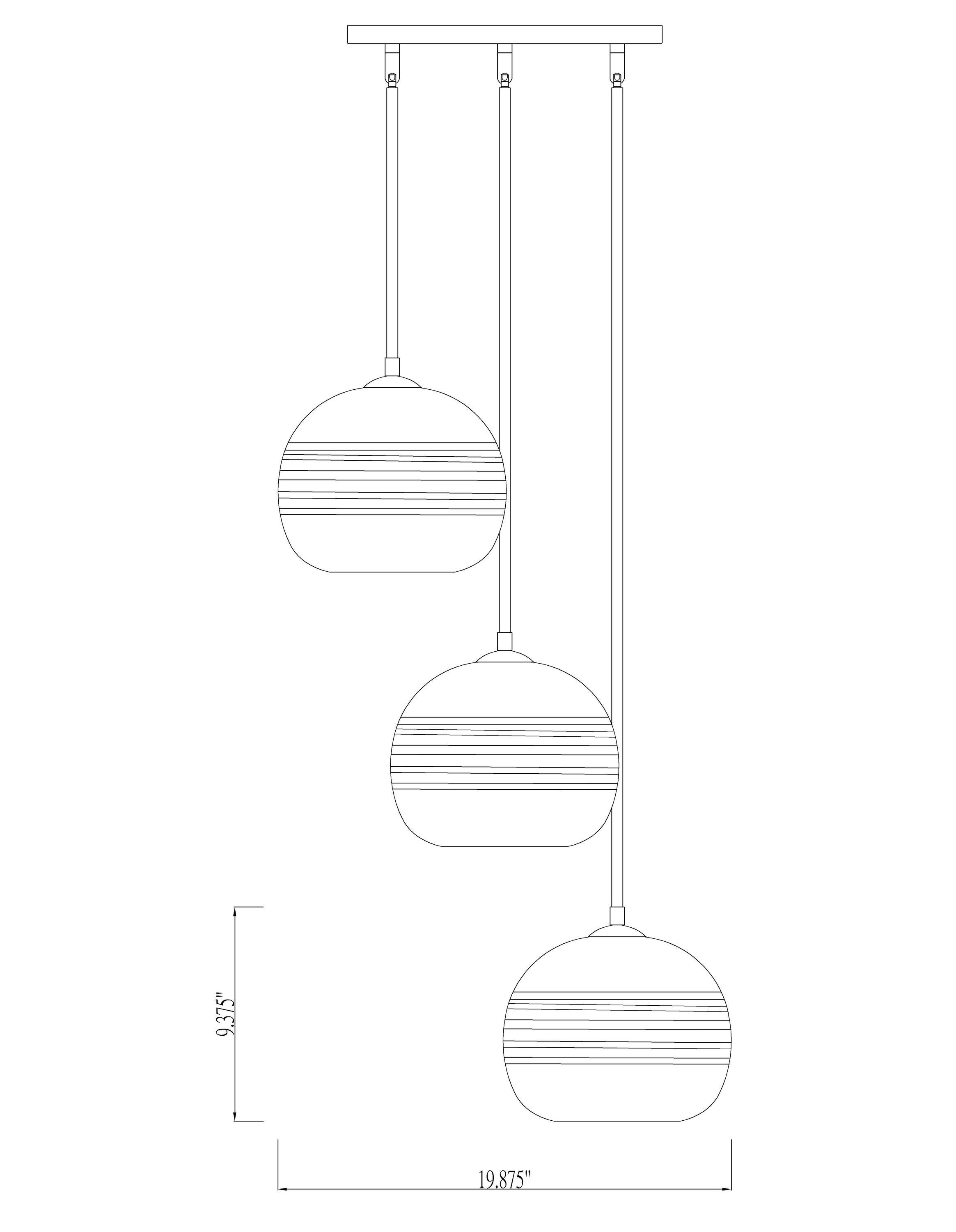Z-Lite Harmony 3 - Light Chandelier in  Brushed Nickel