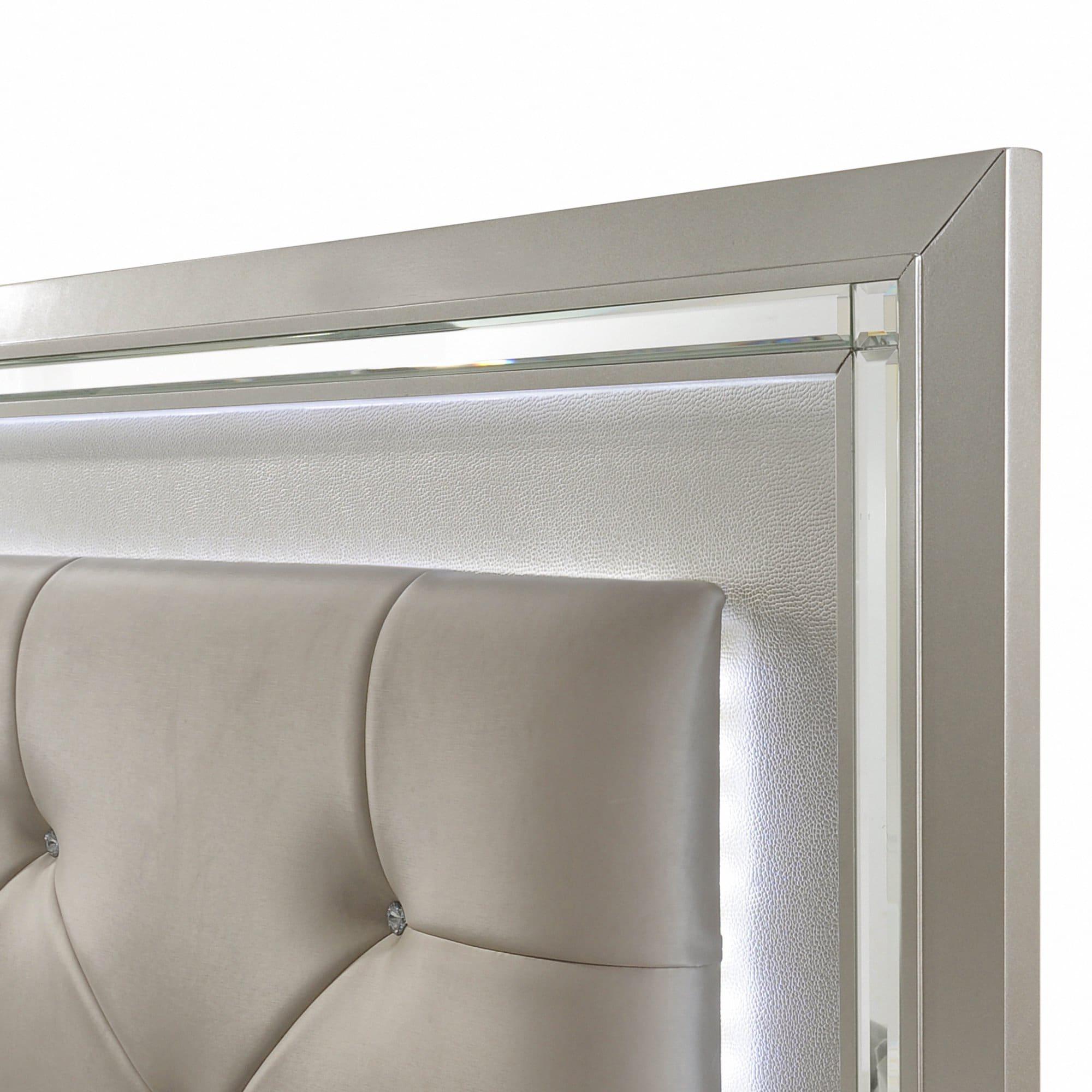 Picket House Furnishings Glamour Queen Storage Bed in Champagne