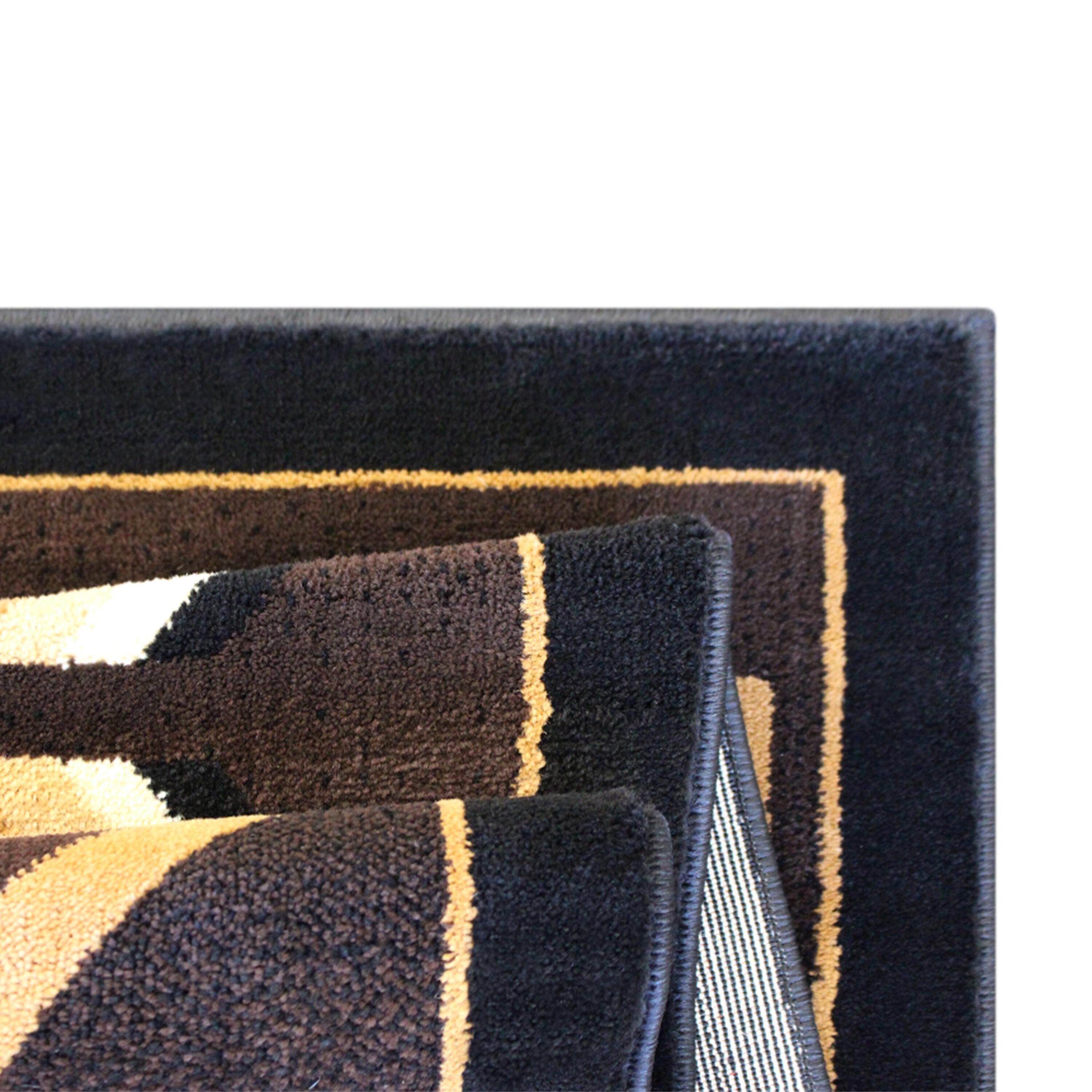 Flash Furniture Amado Rectangular Southwestern Black, Beige, Brown Area Rug, 5' x 7'
