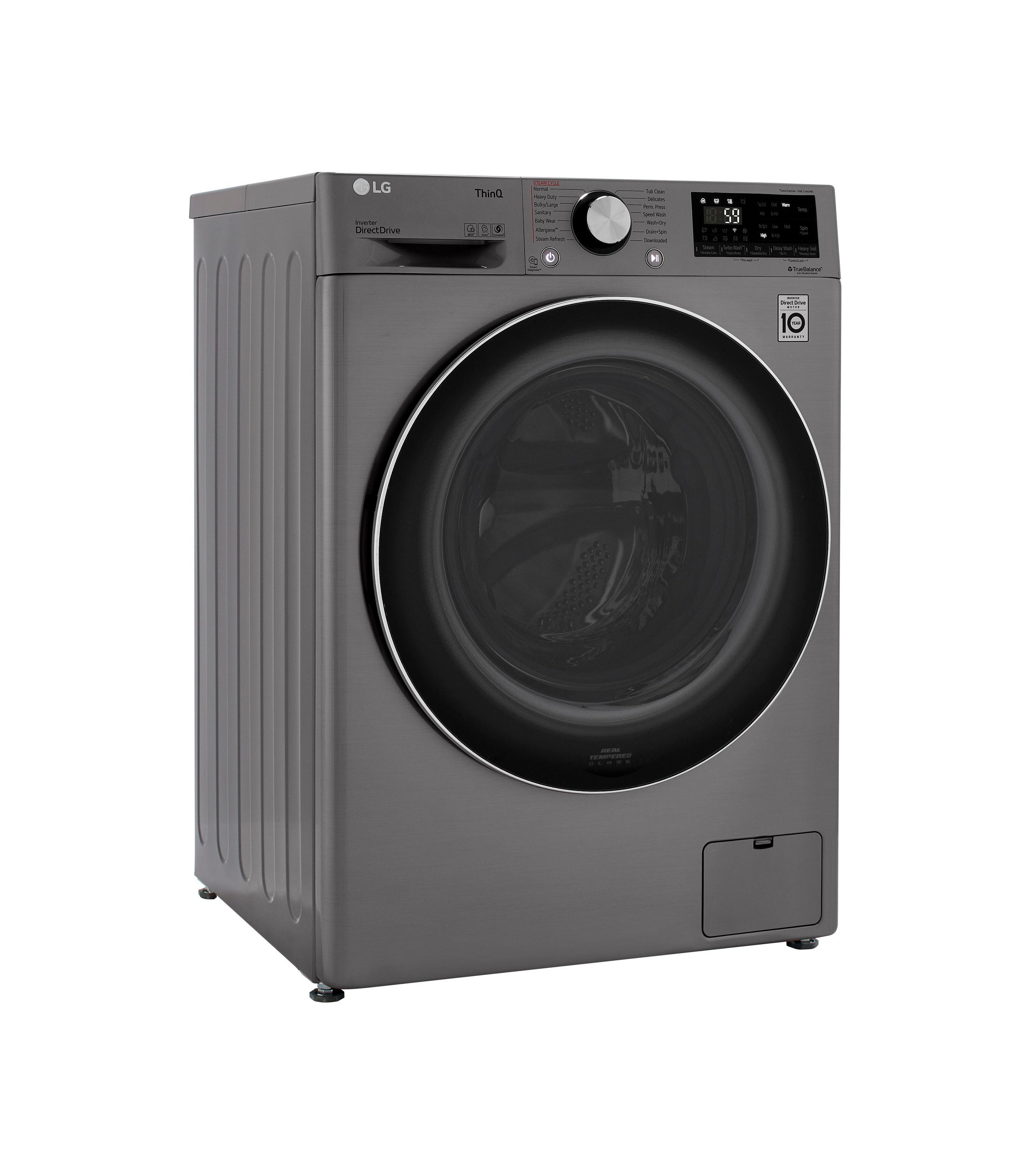 LG LG Smart Wi-Fi Enabled Compact Front Load All-In-One Washer/Dryer Combo with Built-In Intelligence, 2.4 cu. ft. WM3555HVA