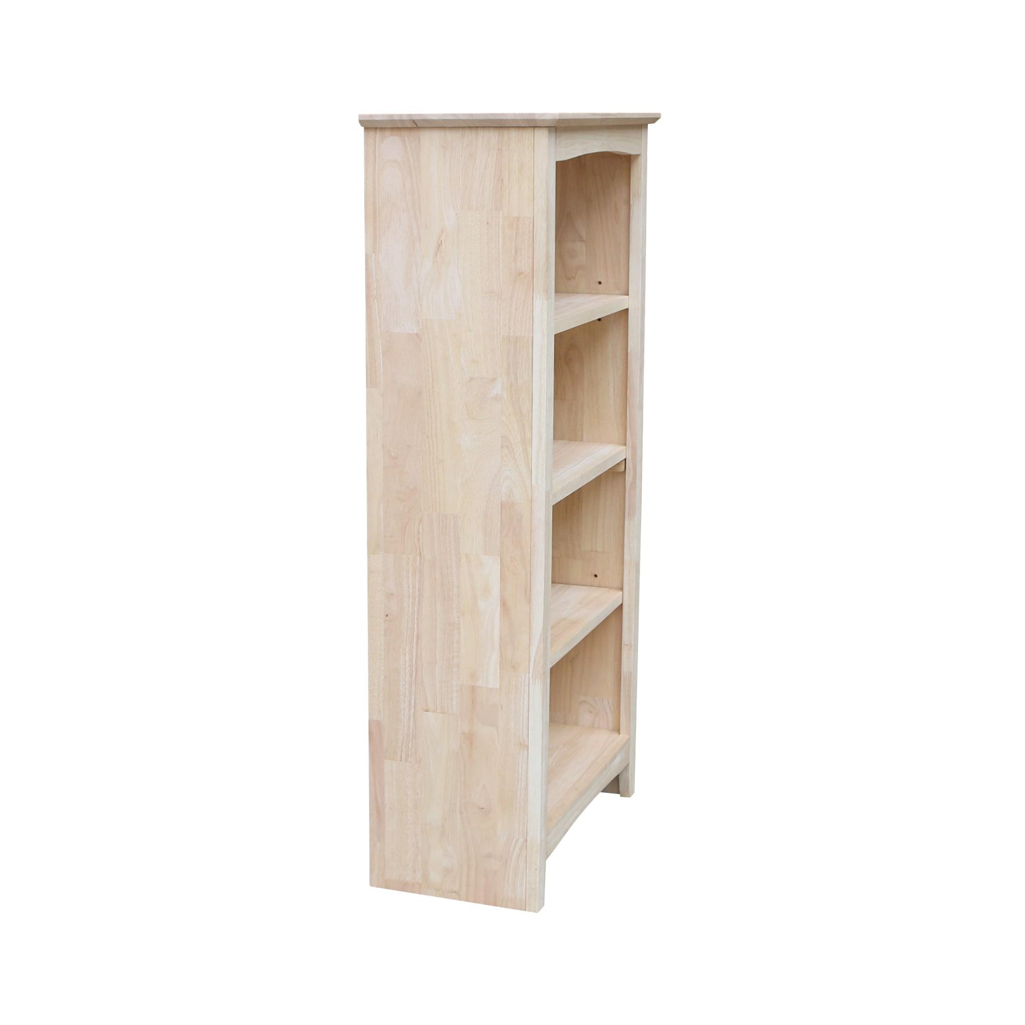 48"x24" Shaker Bookcase Unfinished - International Concepts