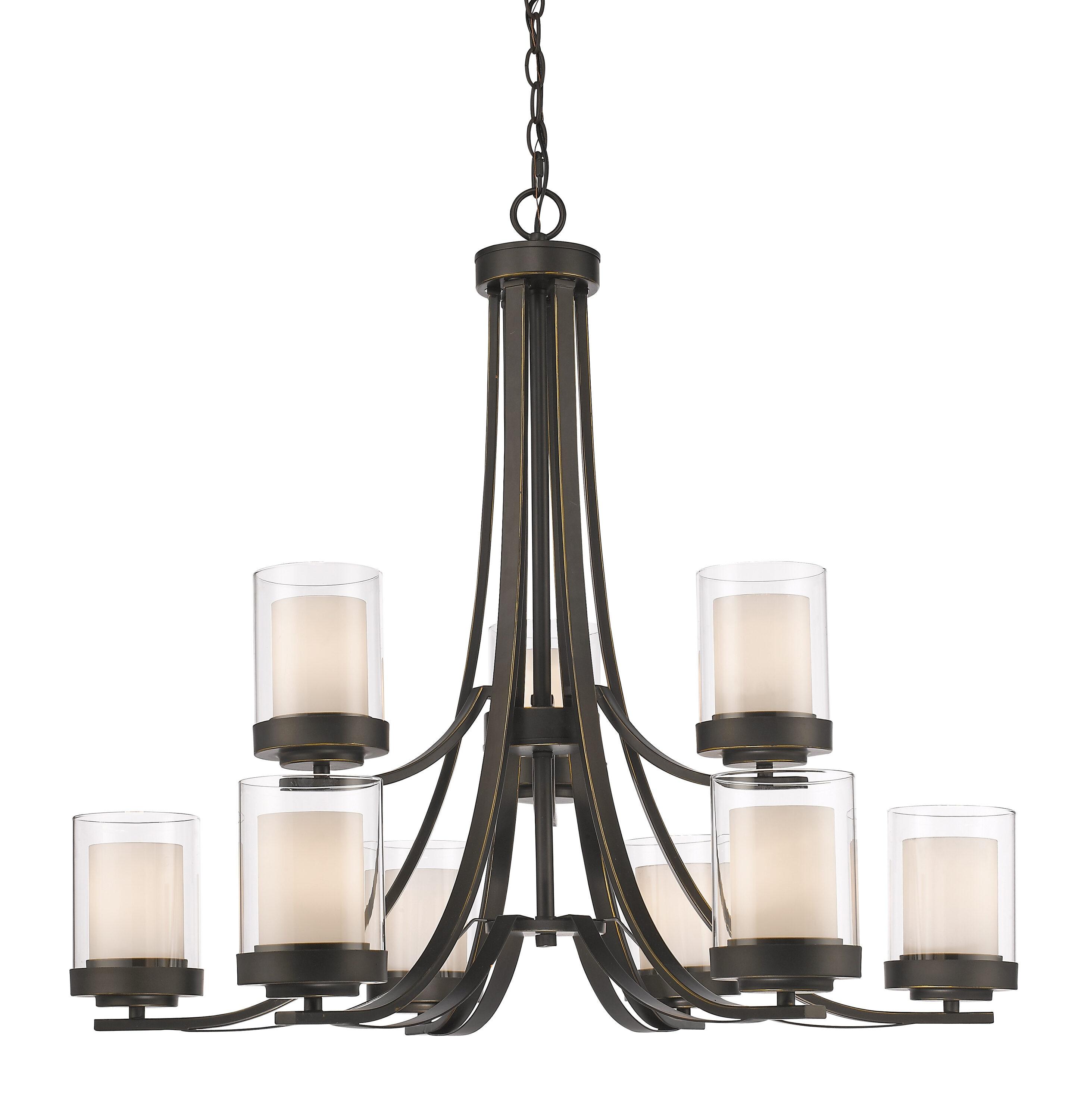Z-Lite Willow 9 - Light Chandelier in  Olde Bronze