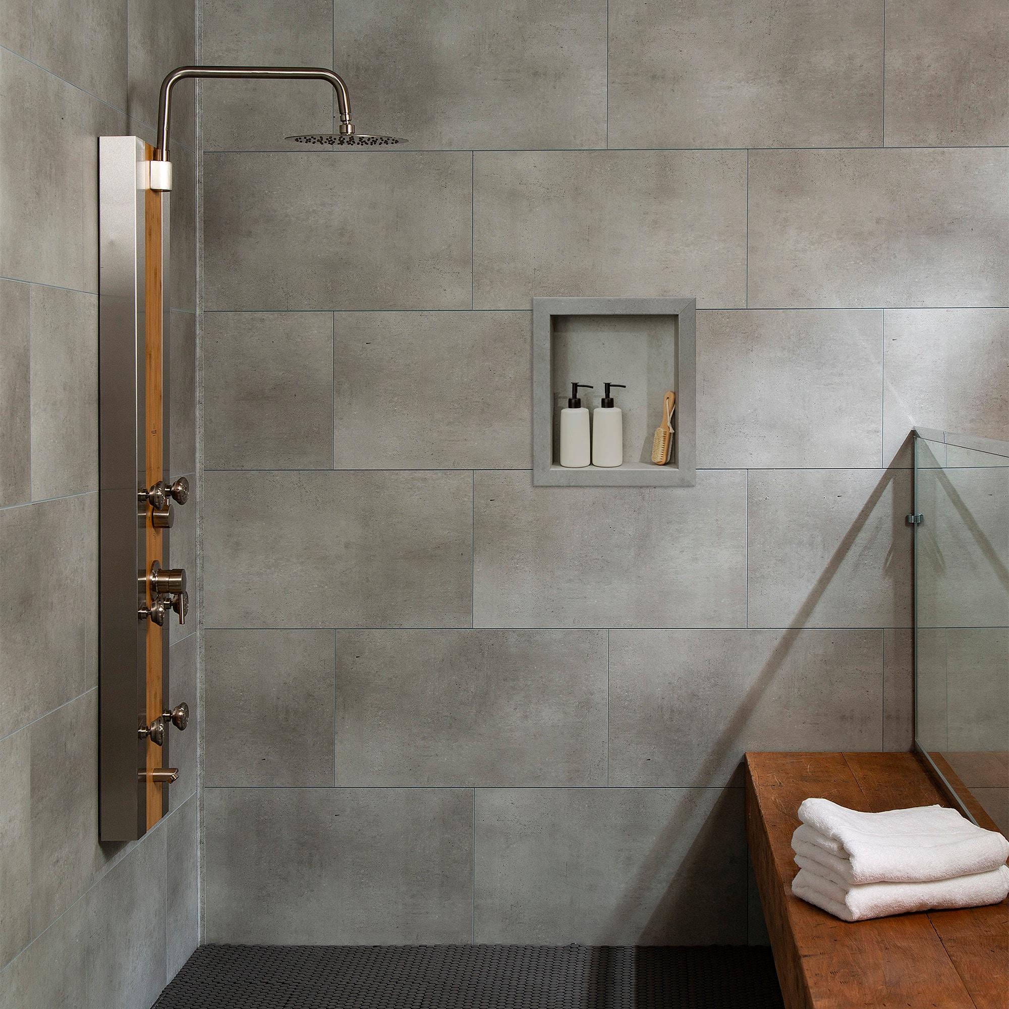 Palisade Palisade 17.5 in. x 15.5 in. Vinyl Waterproof Shower Niche Insert