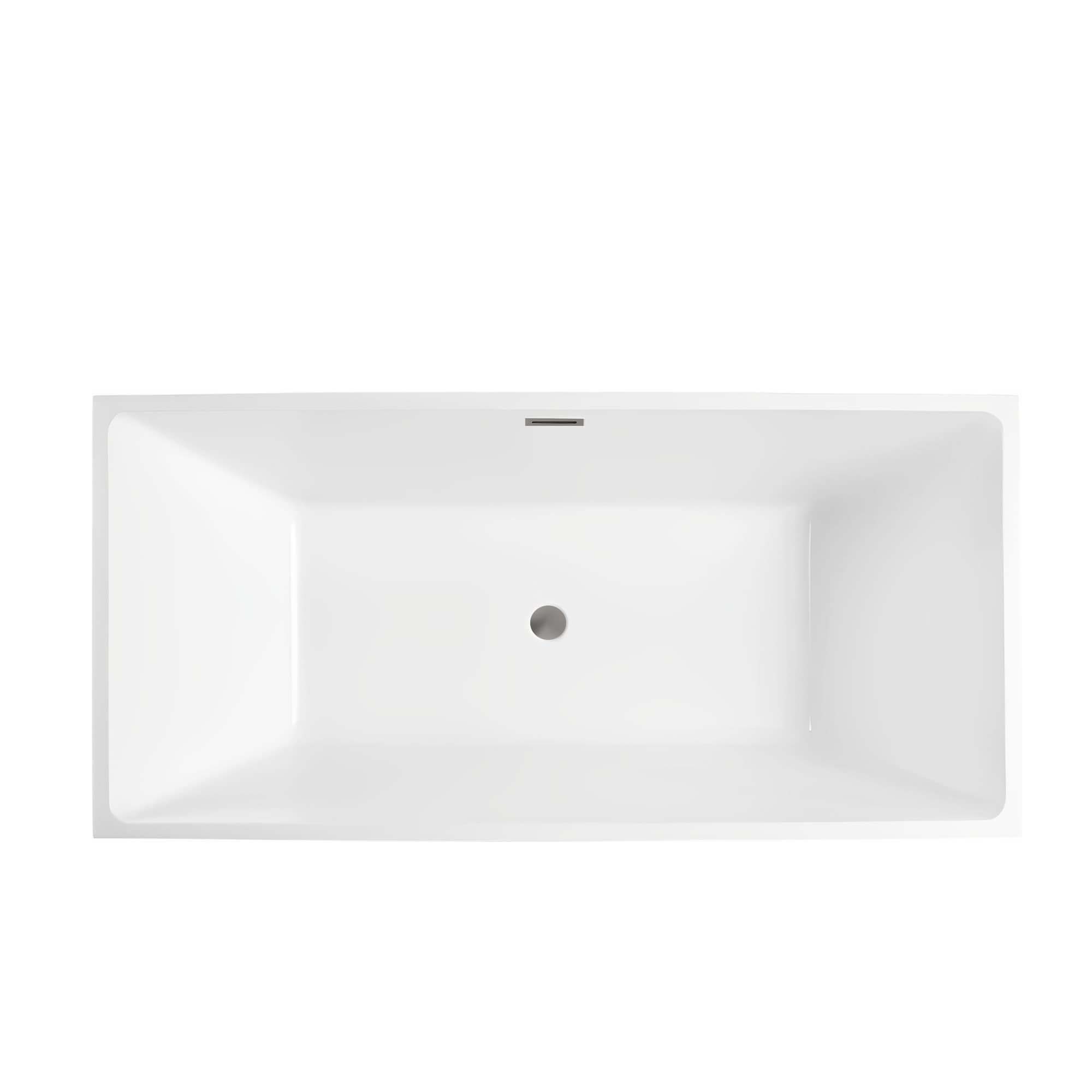 Lydia 59" x 30" Freestanding Soaking Bathtub