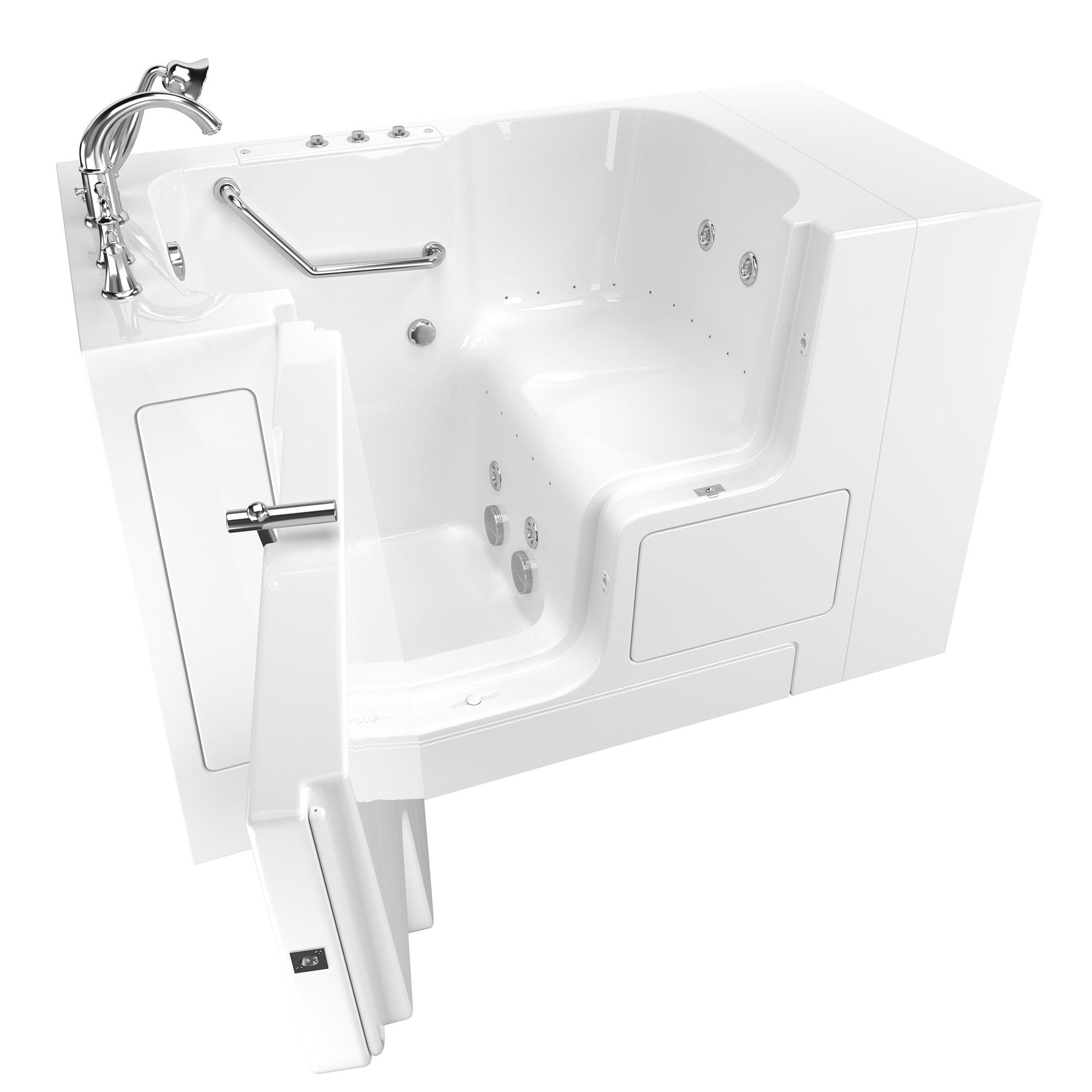 52'' x 32'' Walk-in Fiberglass Bathtub with Faucet