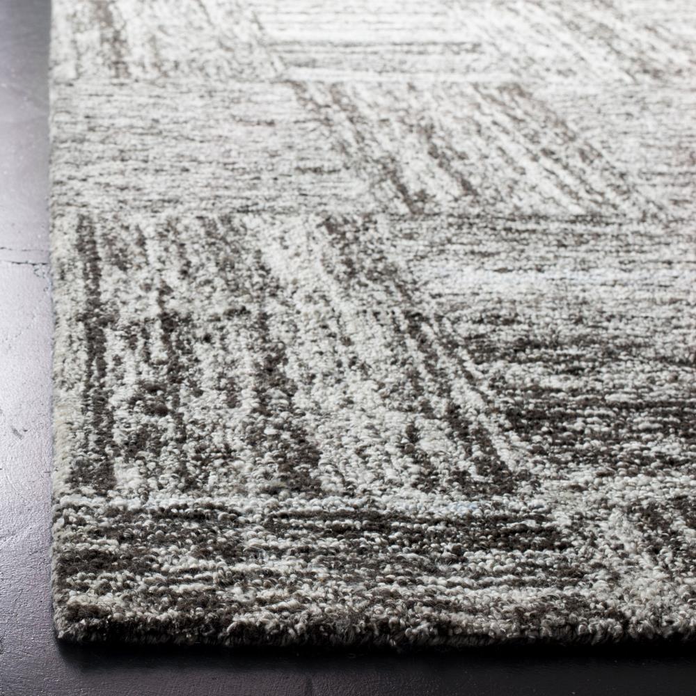 Abstract ABT601 Hand Tufted Area Rug - Ivory/Charcoal - 6'x6' - Safavieh .