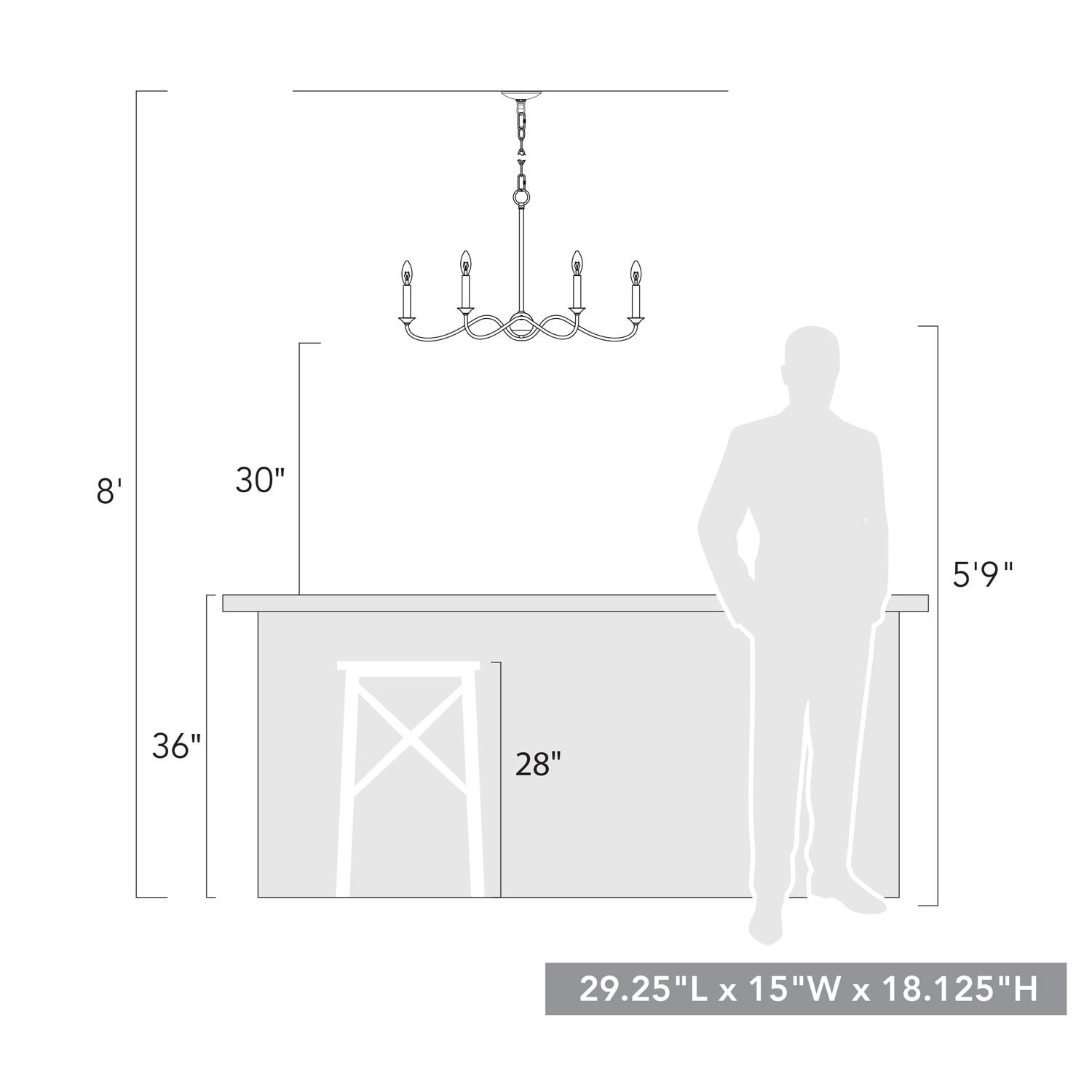 Golden Lighting Tierney 6 Light Pendant