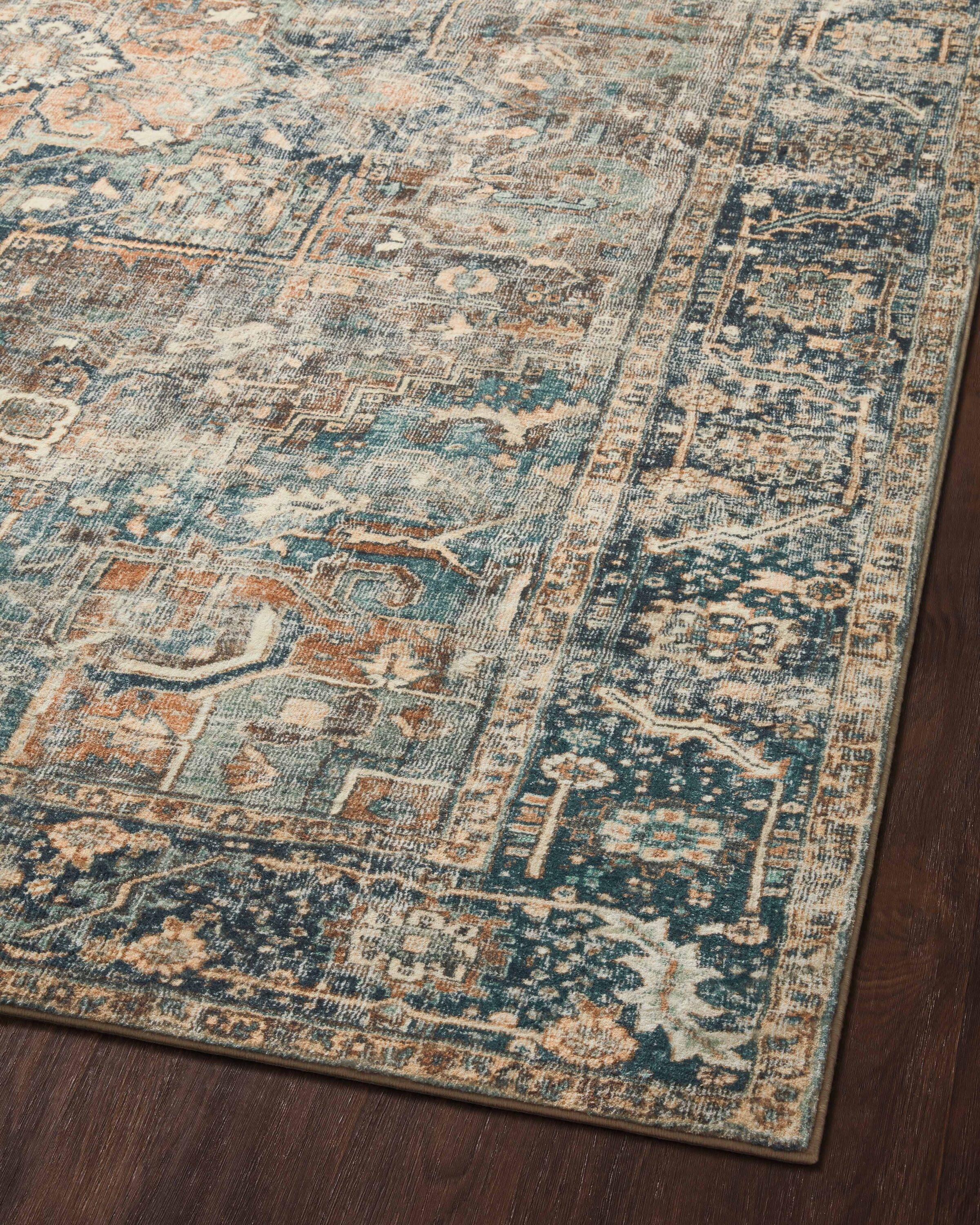 Loloi Margot Terracotta / Lagoon Area Rug feat. Cloudpile