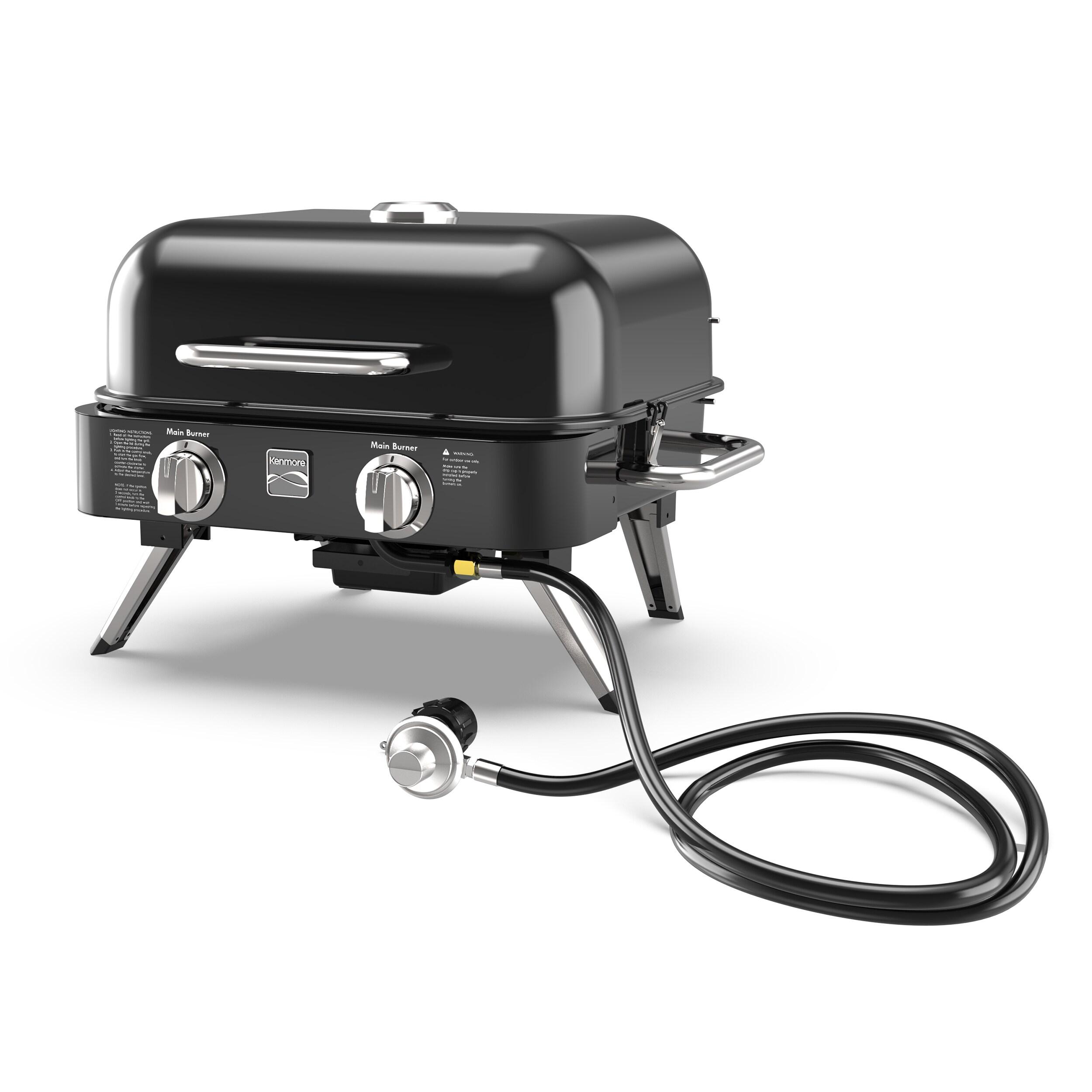 Kenmore 2-Burner Portable Tabletop Retro Gas Grill