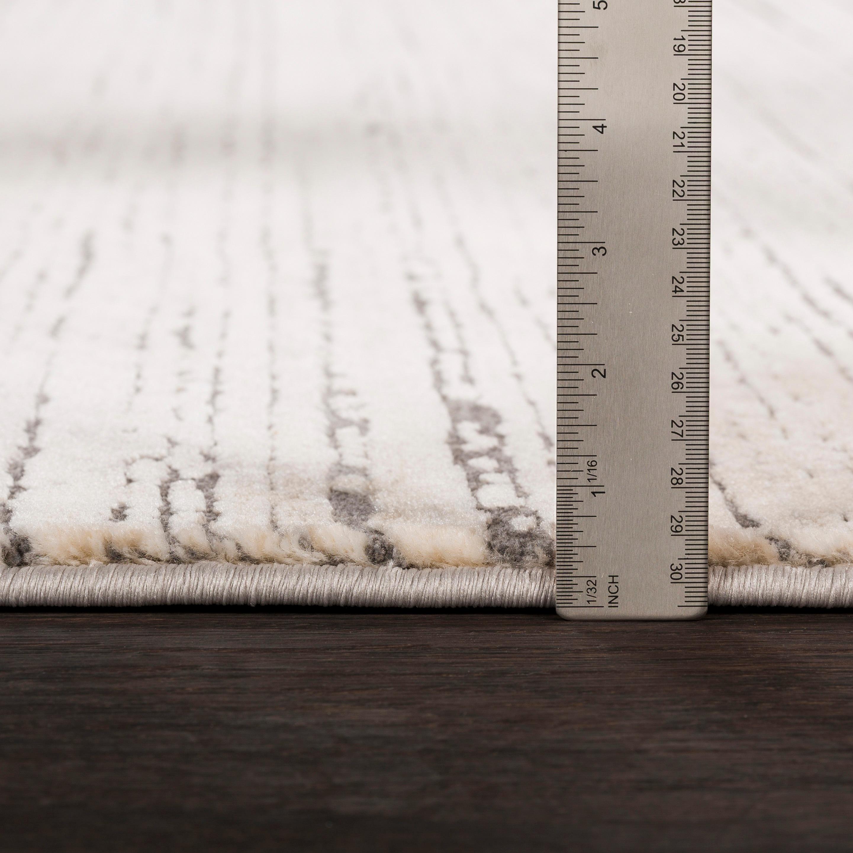 Livabliss 7'10"x10'2" Emma Modern Rug Gray: Stain & Fade-Resistant, Medium Pile, Indoor, Abstract Pattern