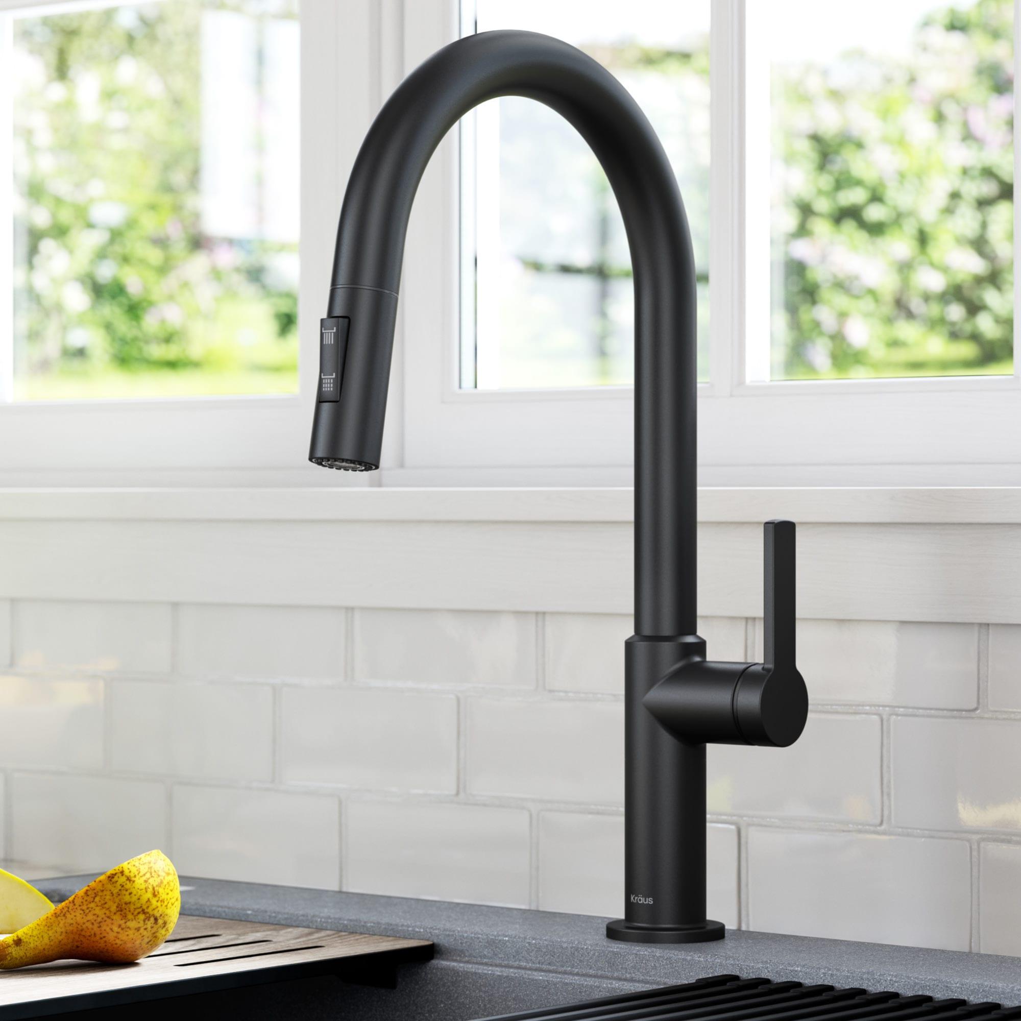 KRAUS Oletto Single Handle Pull Down Kitchen Faucet