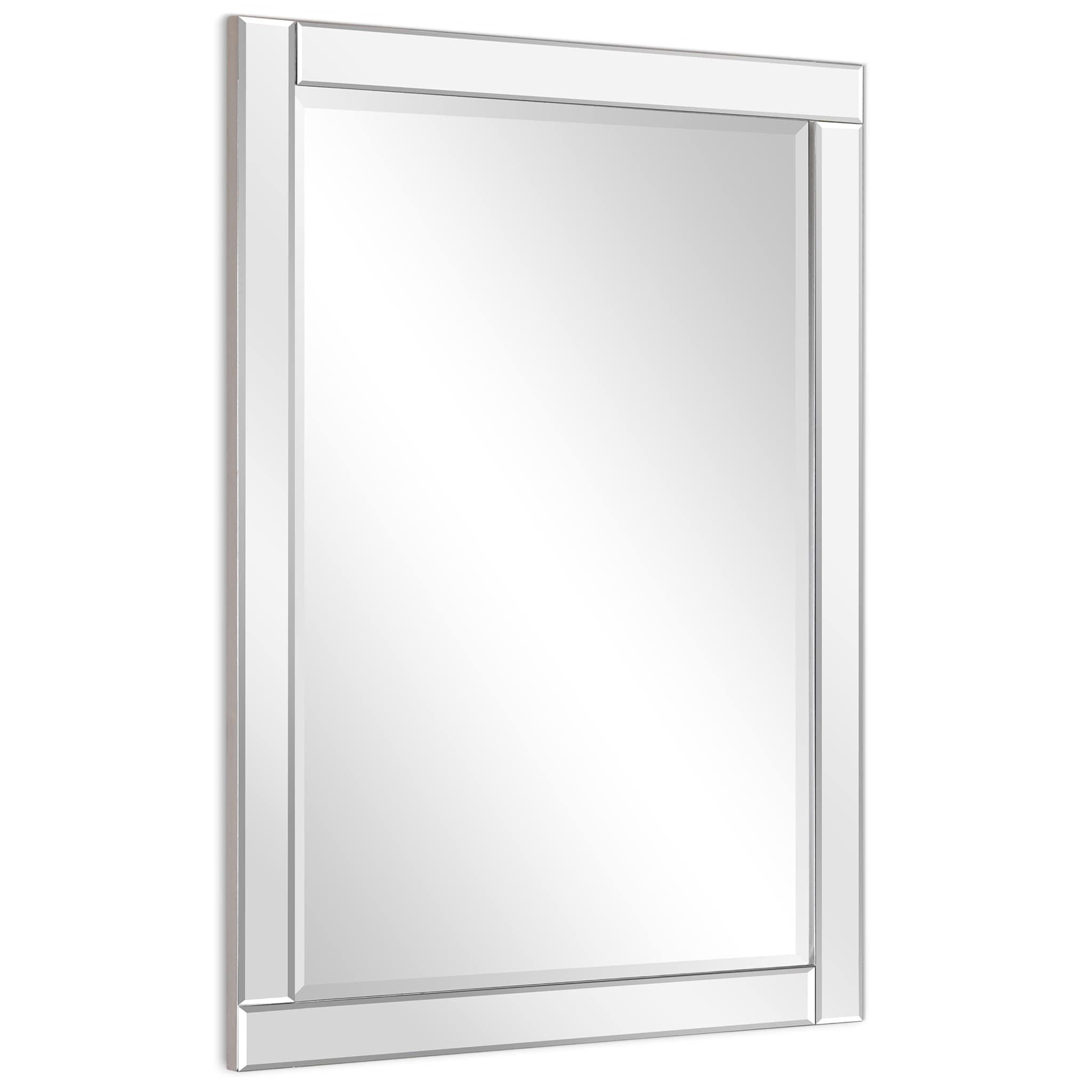Empire Art Direct  Moderno Beveled Rectangle Wall Mirror
