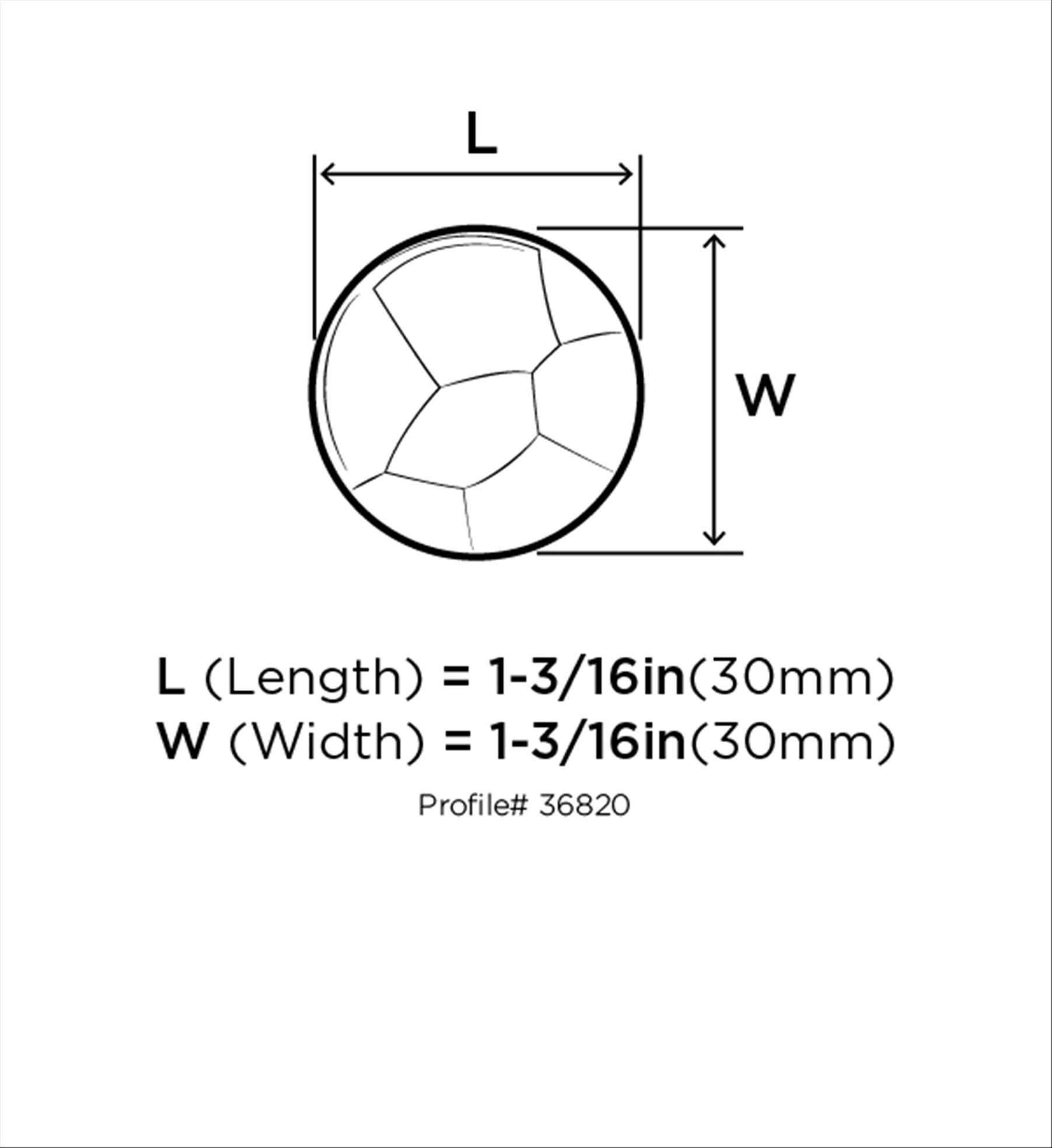 Kamari 1 3/16" Diameter Round Knob