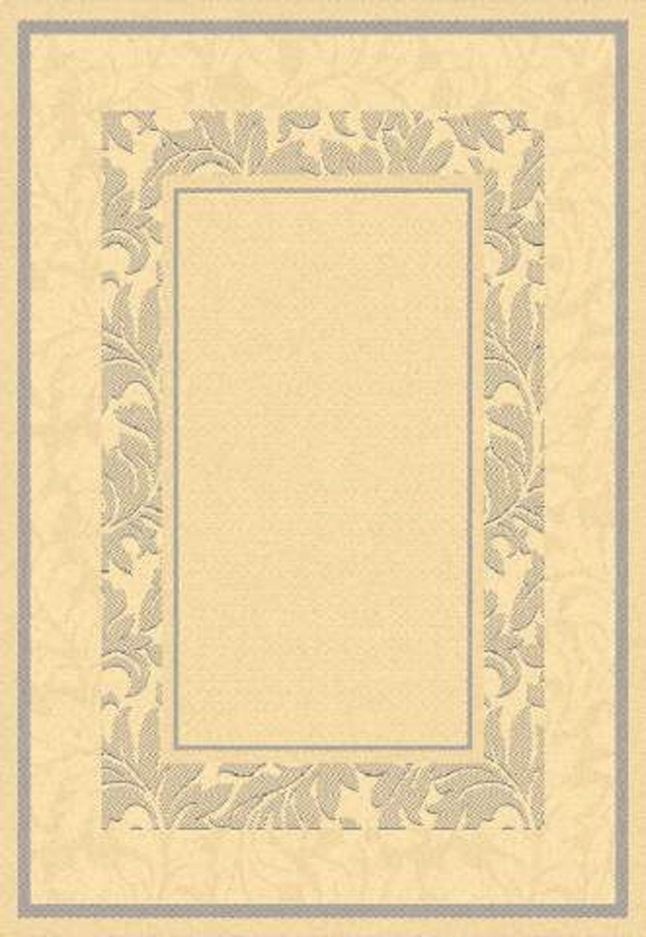 Courtyard CY1704 Power Loomed Indoor and Outdoor Area Rug - Natural/Blue - 4'x5'7" - Safavieh