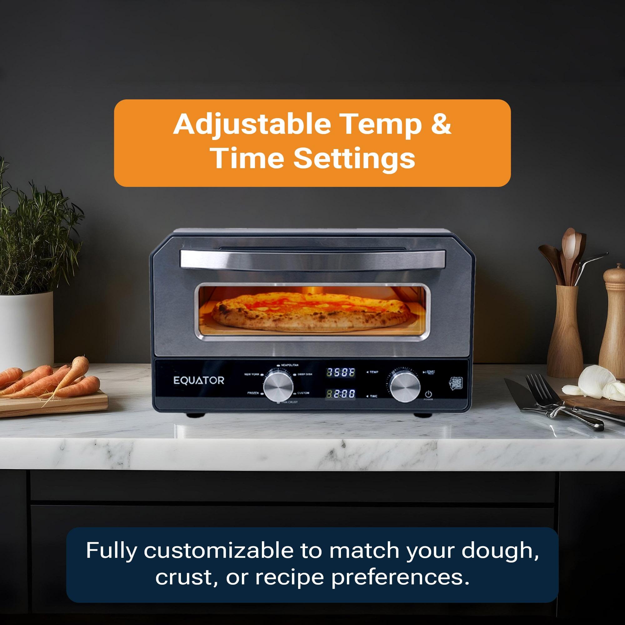 Equator Advanced Appliances Equator ELECTRIC PIZZA OVEN Multi Program w/ Baking Stone Countertop 0.5cf 110V | Wayfair