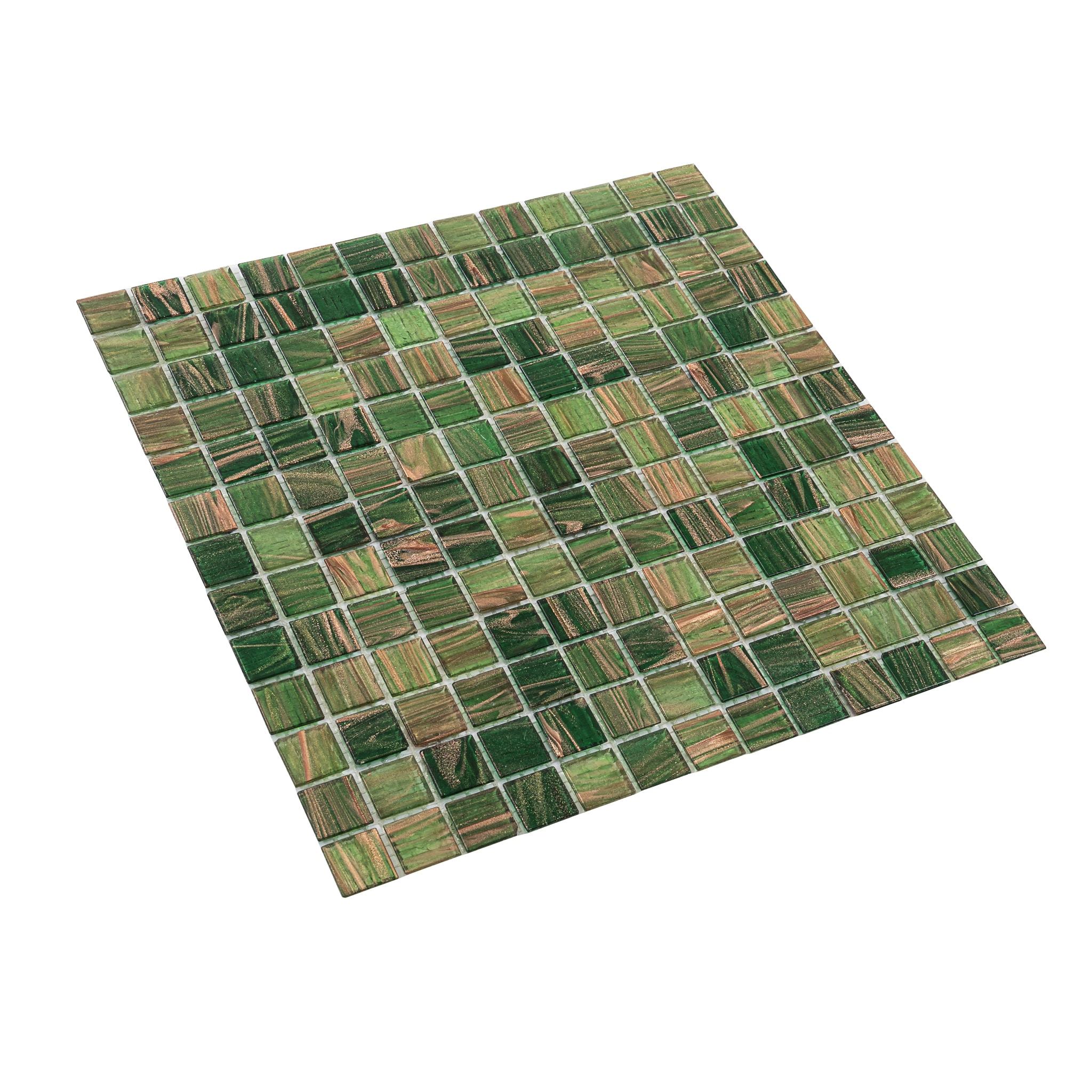 Mingles 0.8" x 0.8" Glass Grid Mosaic Wall & Floor Tile