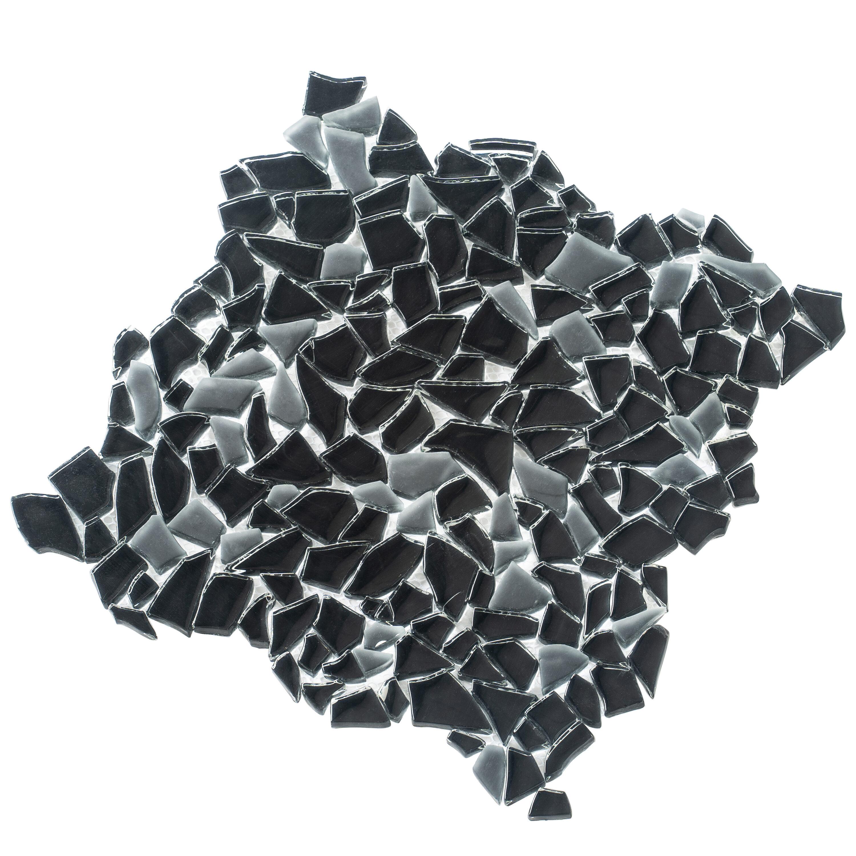 Apollo Tile Glass Pebbles Mosaic Wall & Floor Tile