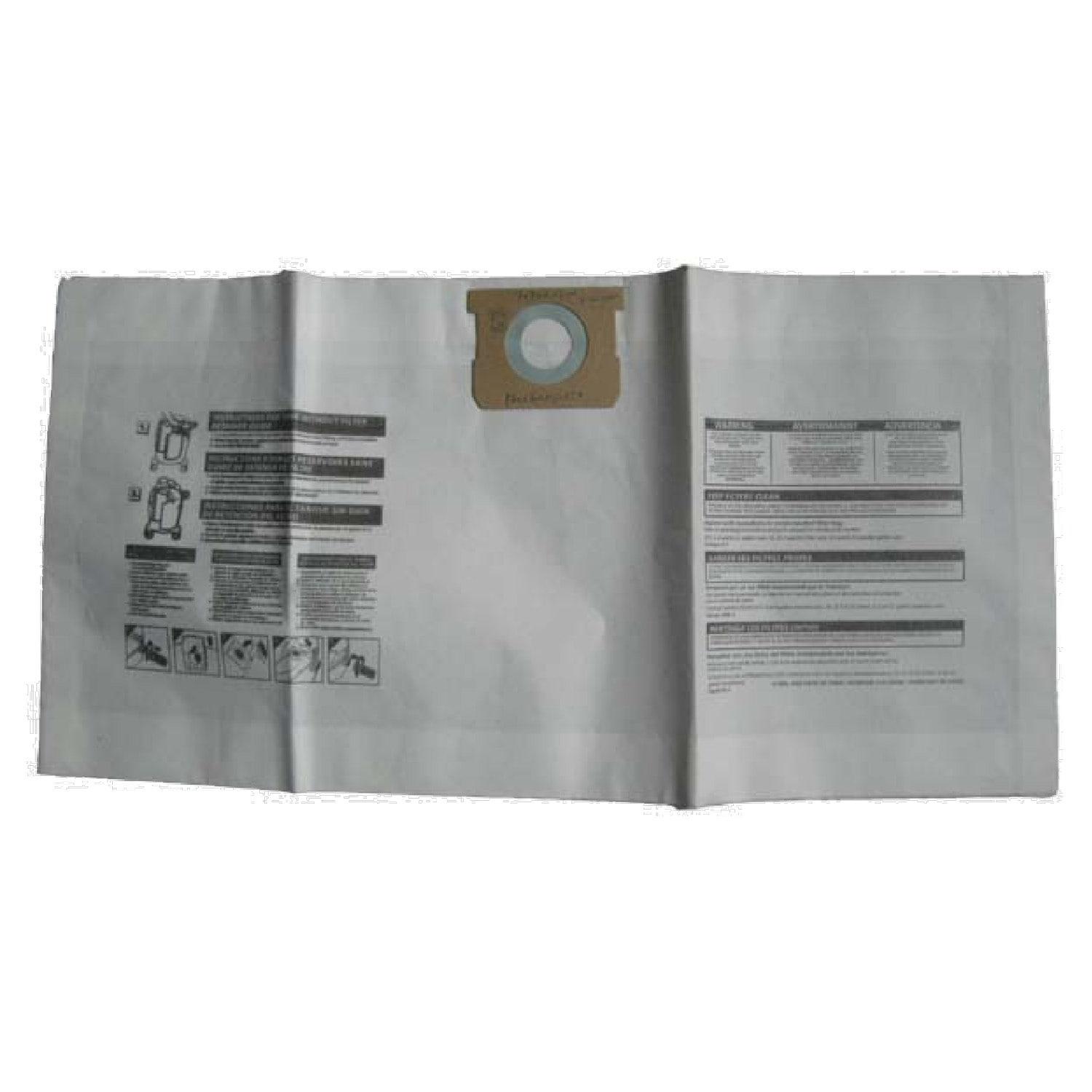 Vacmaster 8-10 Gallon Dust Filter Bags 3 Pack