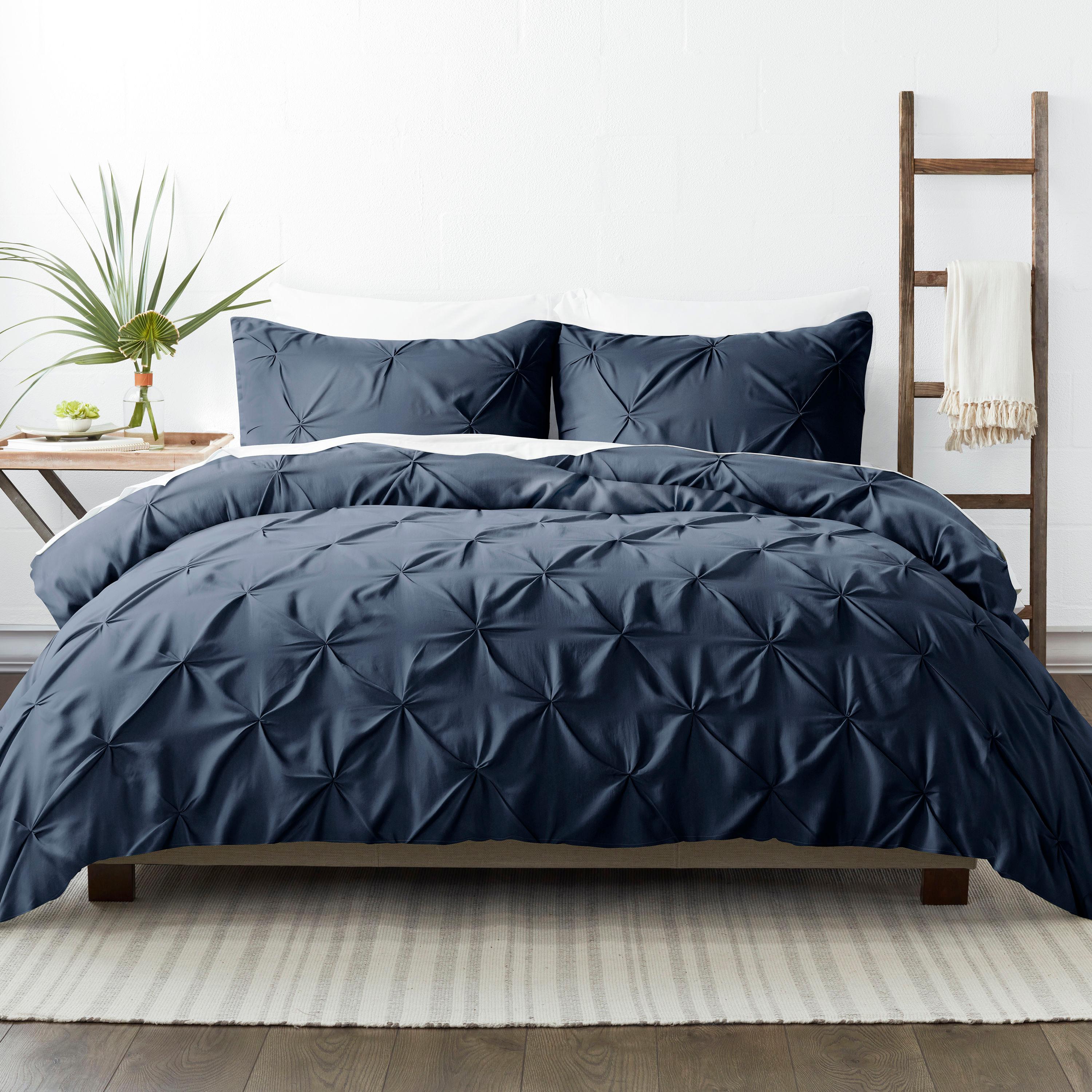Becky Cameron Pinch Pleat Textured Duvet Cover Set