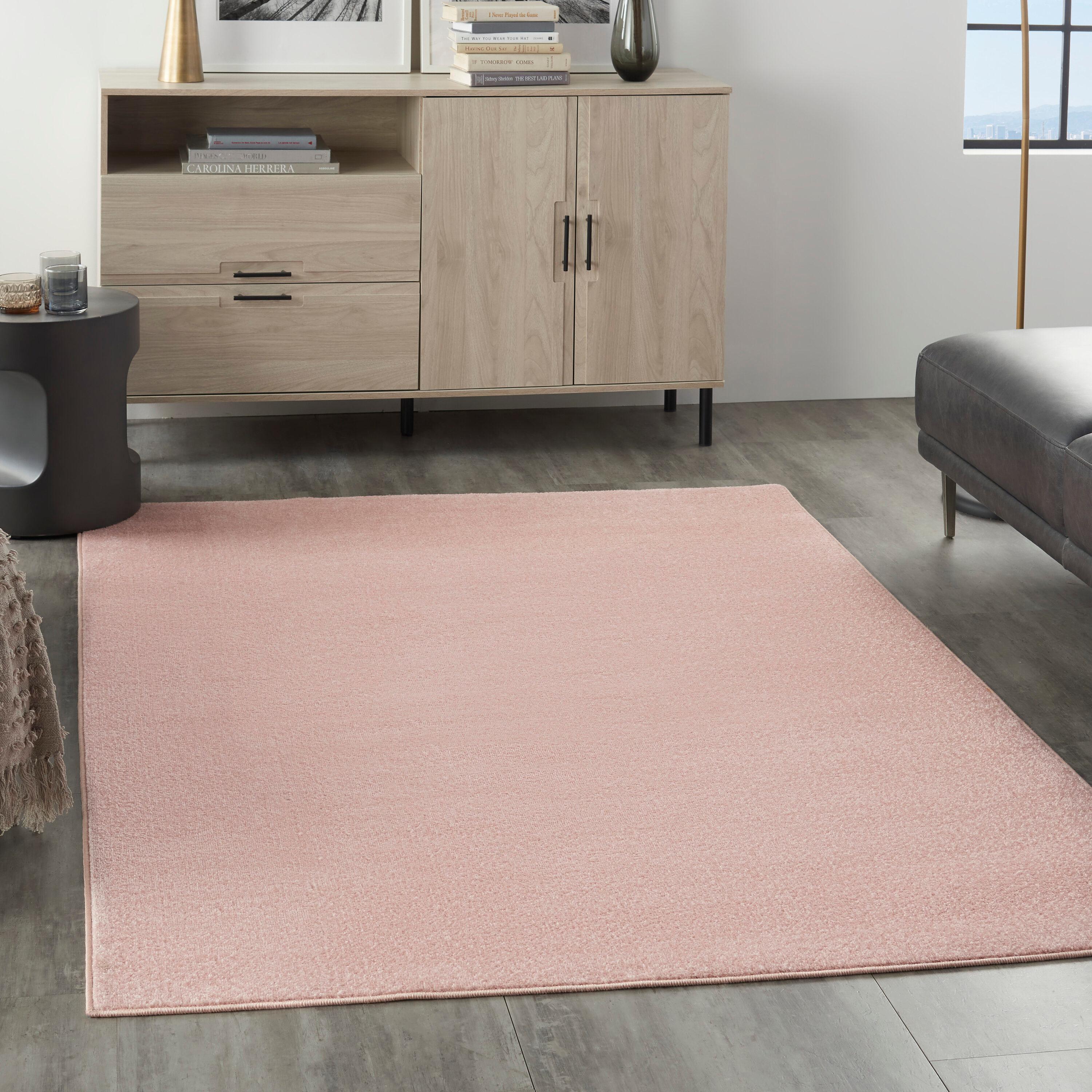 Nourison Essentials Easy Care Indoor Outdoor Area Rug - Pink 6' x 9'