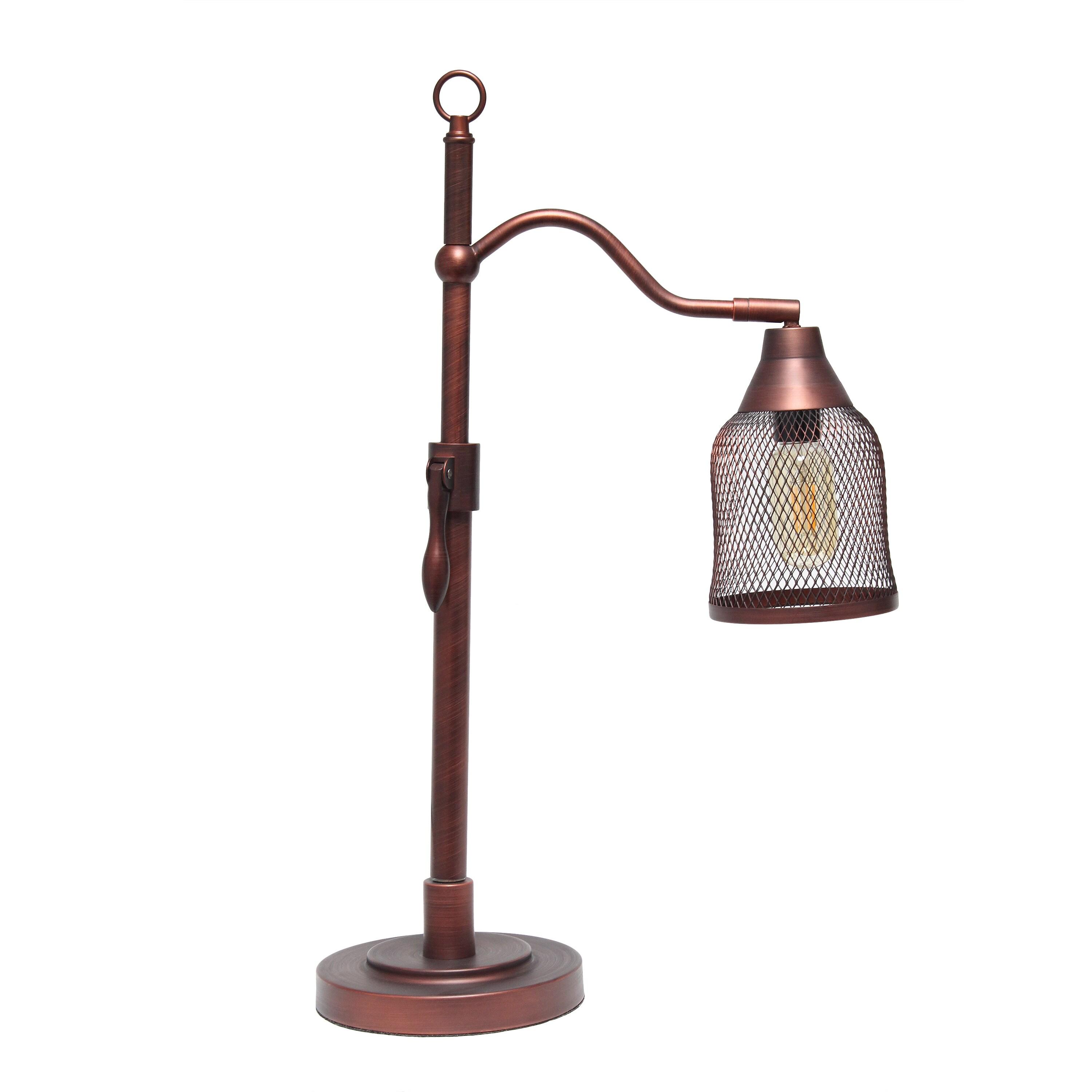 Williston Forge Fawnia 20.75" Red Bronze Arched Table Lamp & Reviews | Wayfair
