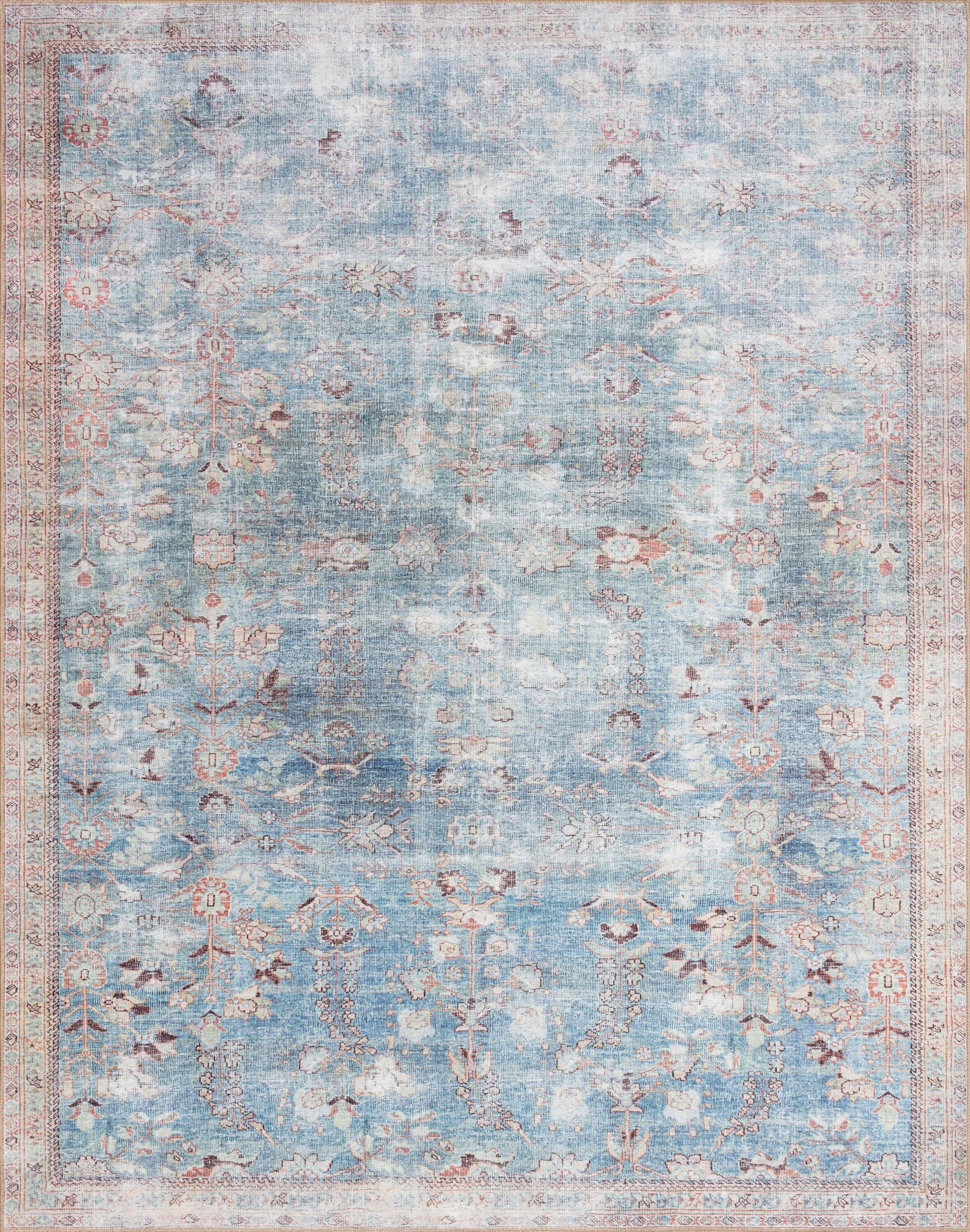 Loloi II Wynter WYN-06 Teal / Multi Oriental Area Rug 2'-3" x 3'-9"