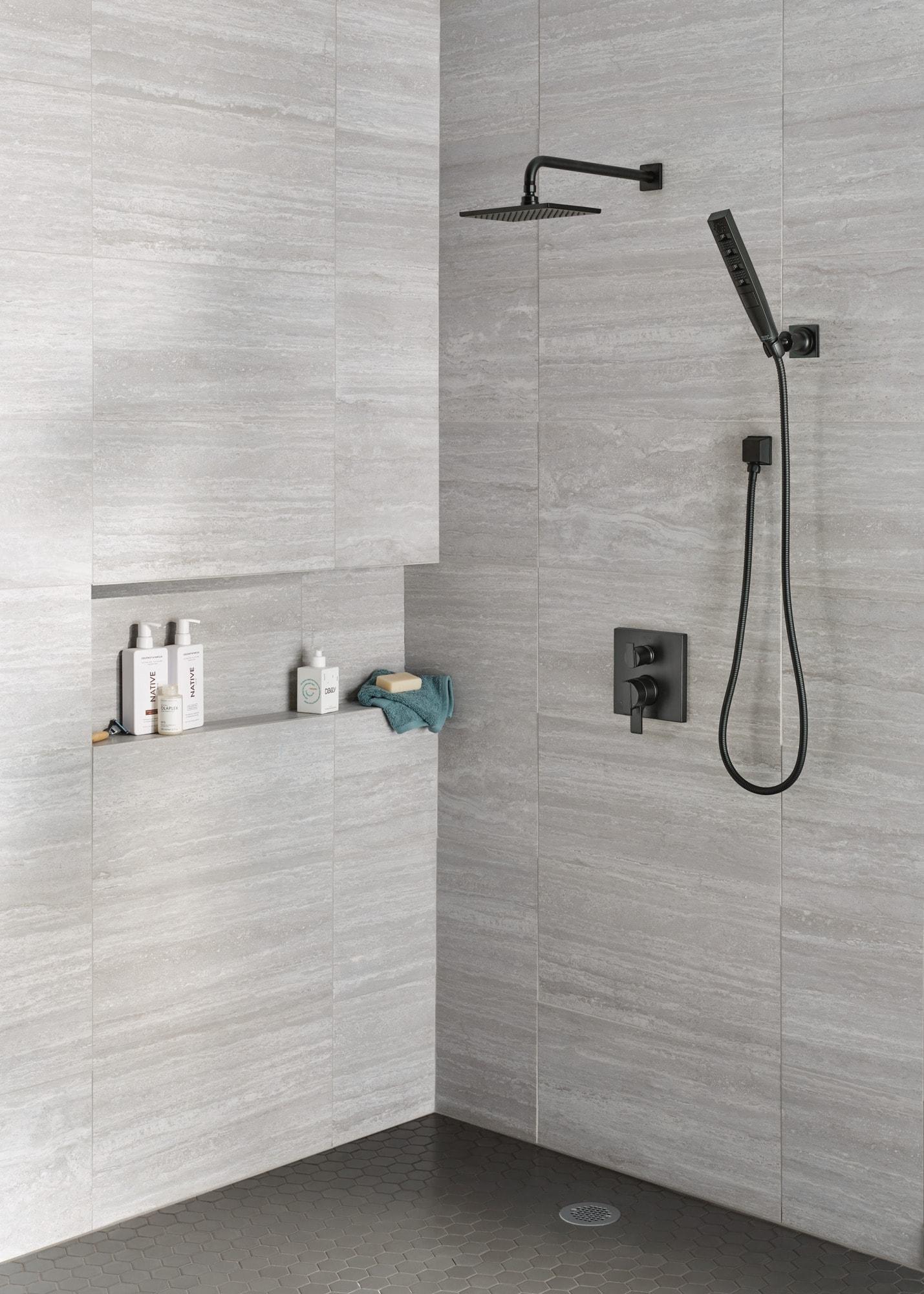 Delta Rp51034 Square Shower Arm Flange - Black