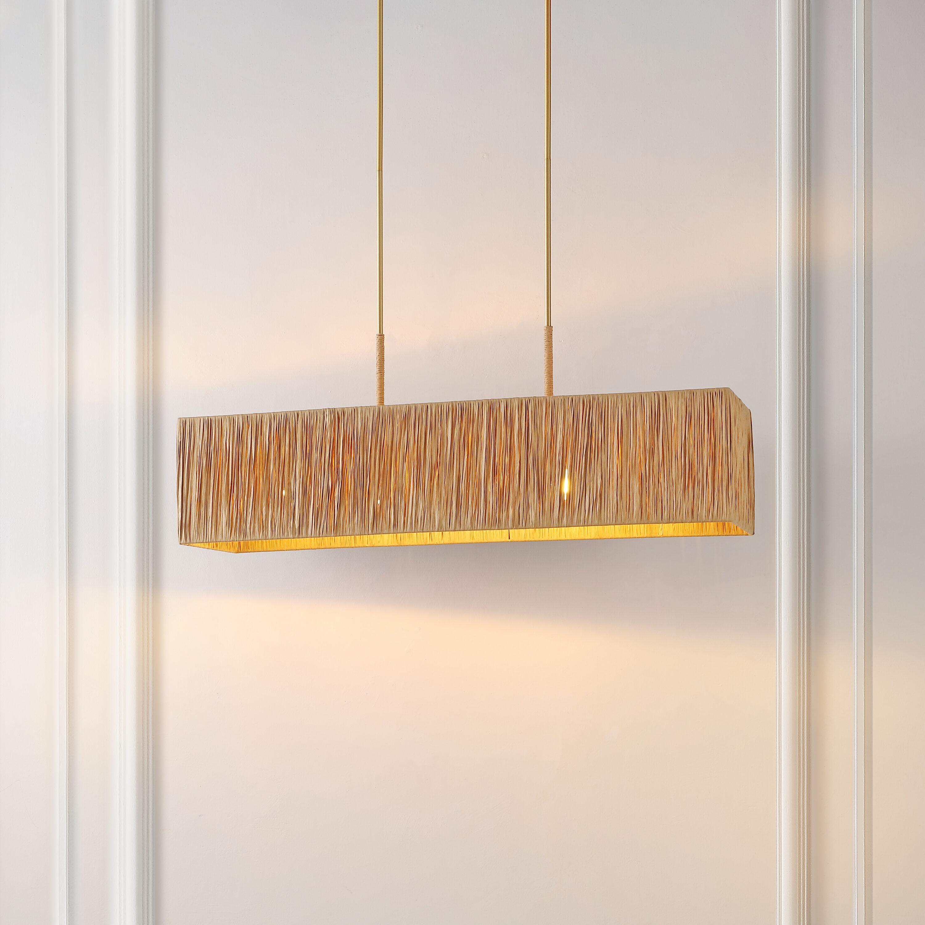 Amangiri 5 Light 39.75" Pendant - Natural/Gold - Safavieh.