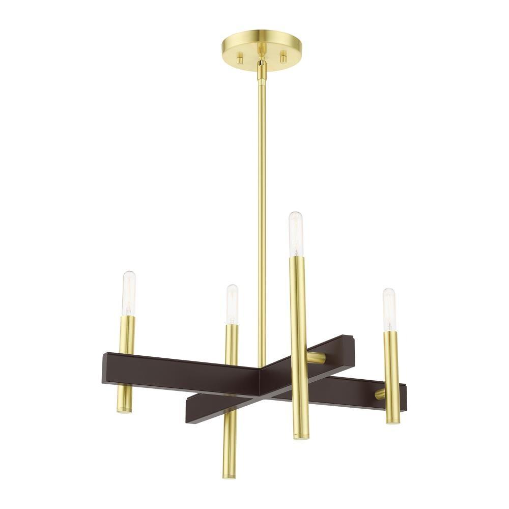 Livex Lighting - Denmark - 4 Light Chandelier in Mid Century Modern Style - 20