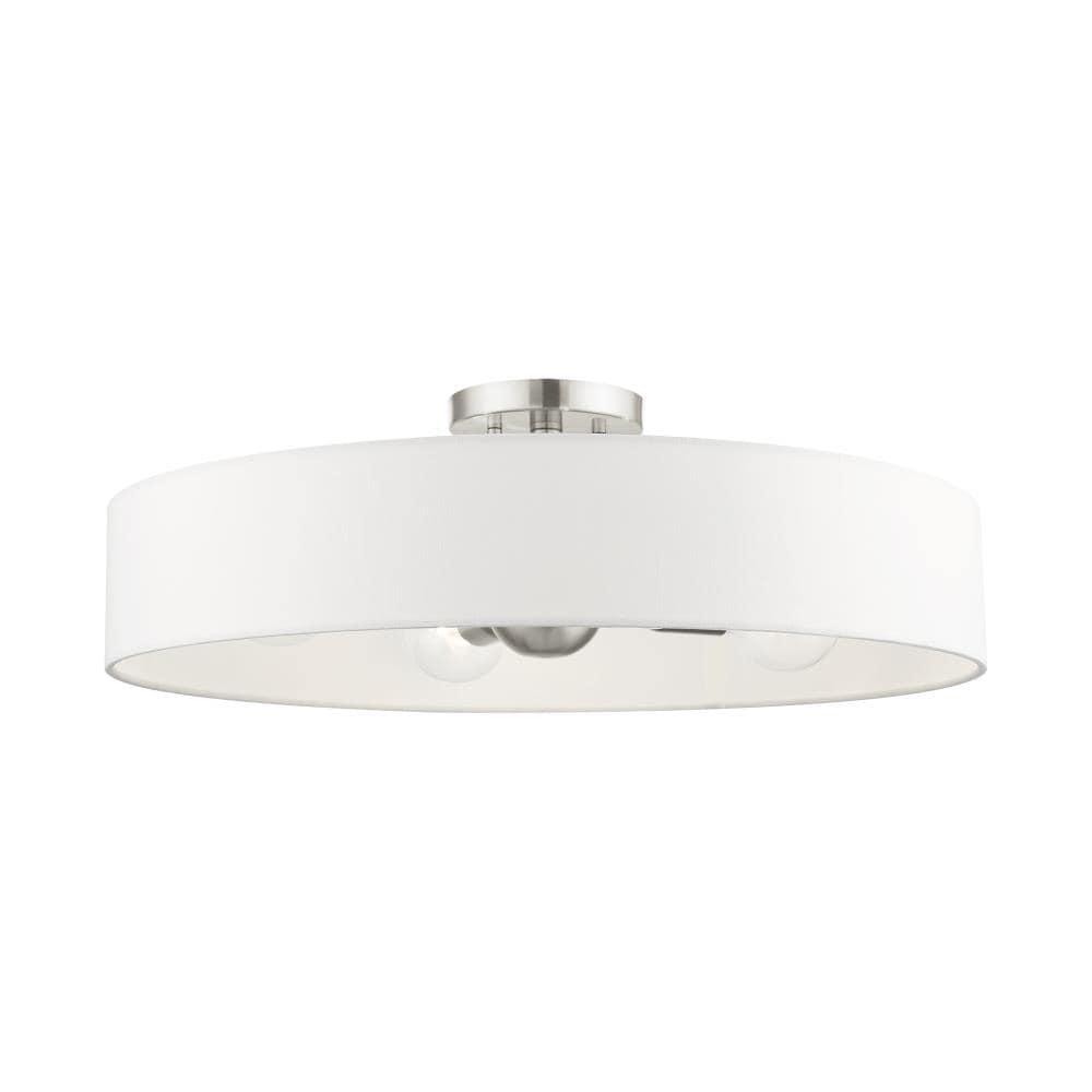 Livex Lighting Venlo 4 - Light Semi-Flush Mount in  Brushed Nickel