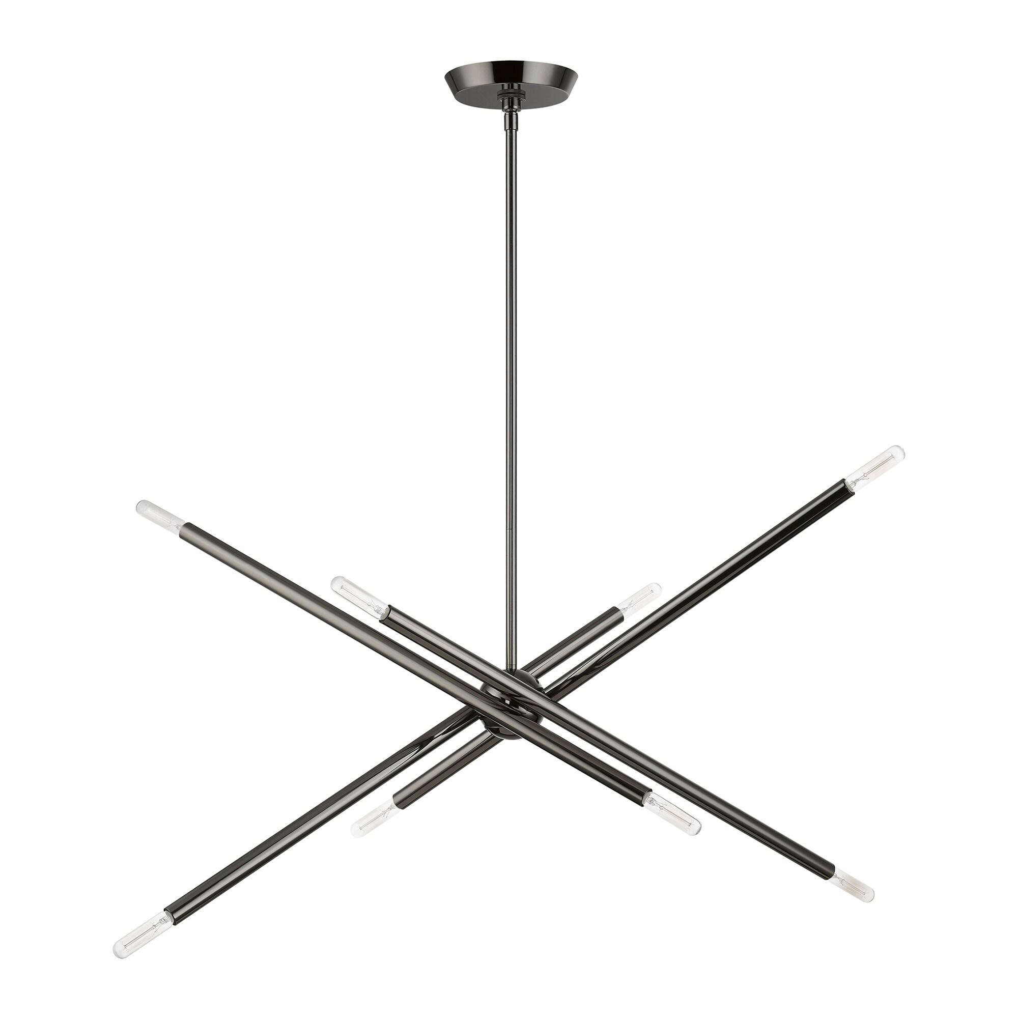 Livex Lighting Soho 8 - Light Chandelier in  Black Chrome