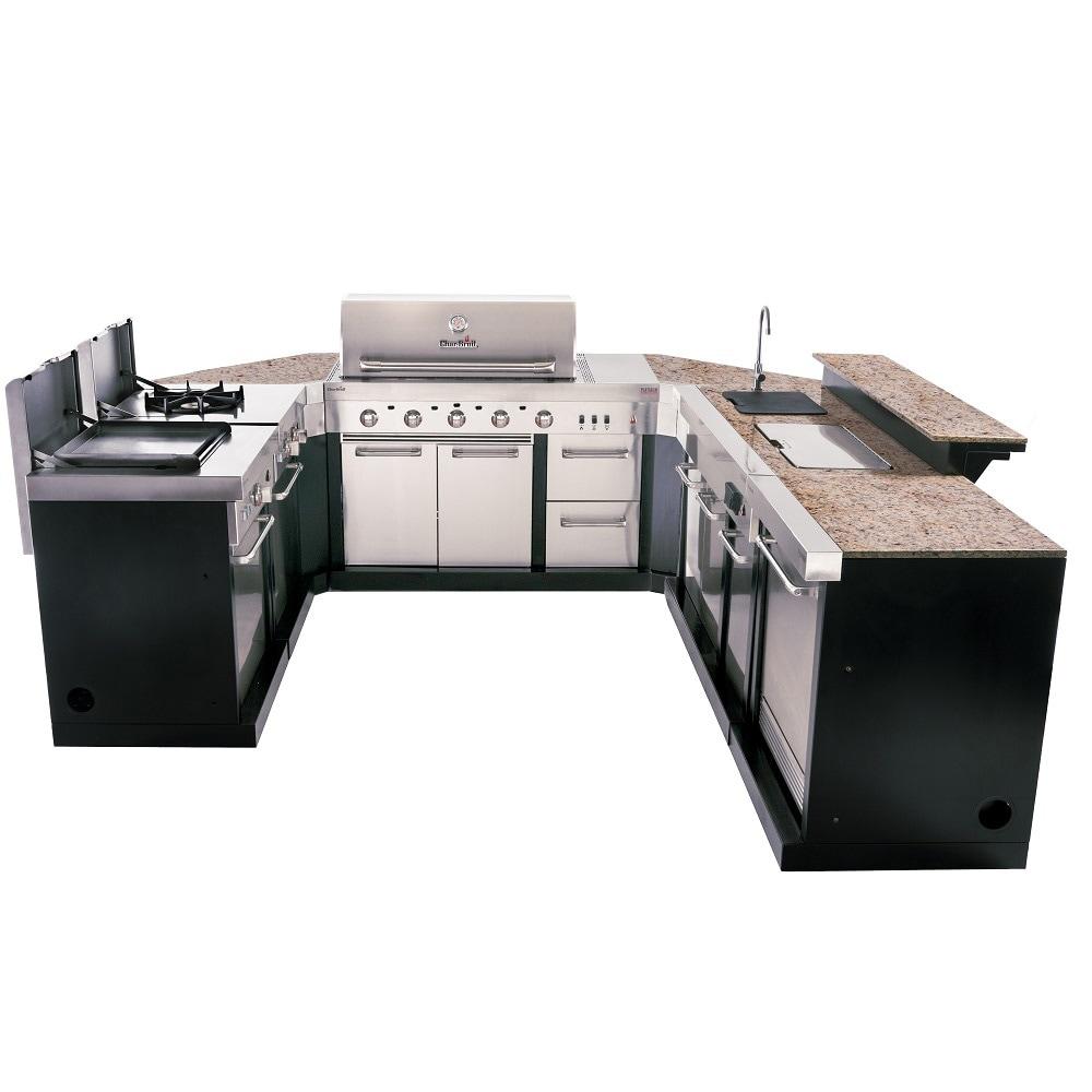 Charbroil Medallion Series Modular Outdoor Kitchen Granite Bar Top Component