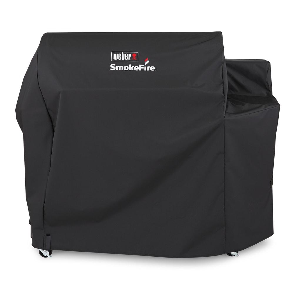 Weber SmokeFire 36 Inch Heavy Duty Lightweight BBQ Cover Compatible with SmokeFire EX6, EPX6, and ELX6 Wood Pellet Grill, Black