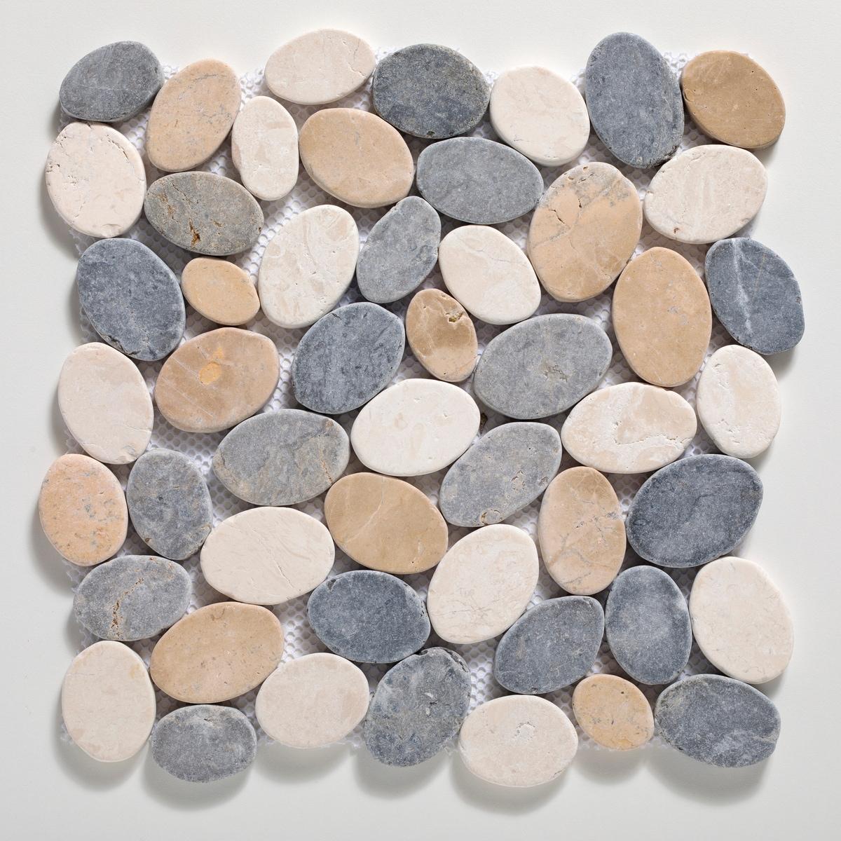 Cruz Bay Studio Natural Stone Pebbles Mosaic Wall & Floor Tile