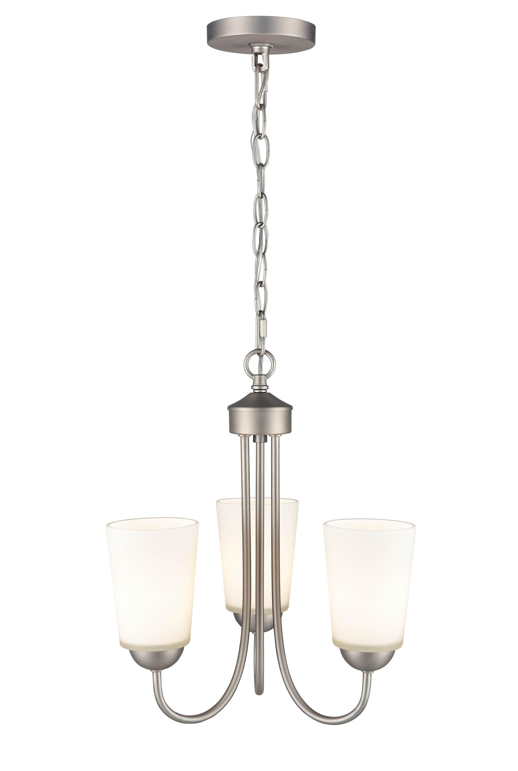 Millennium Lighting Ivey Lake 3 - Light Chandelier in  Satin Nickel