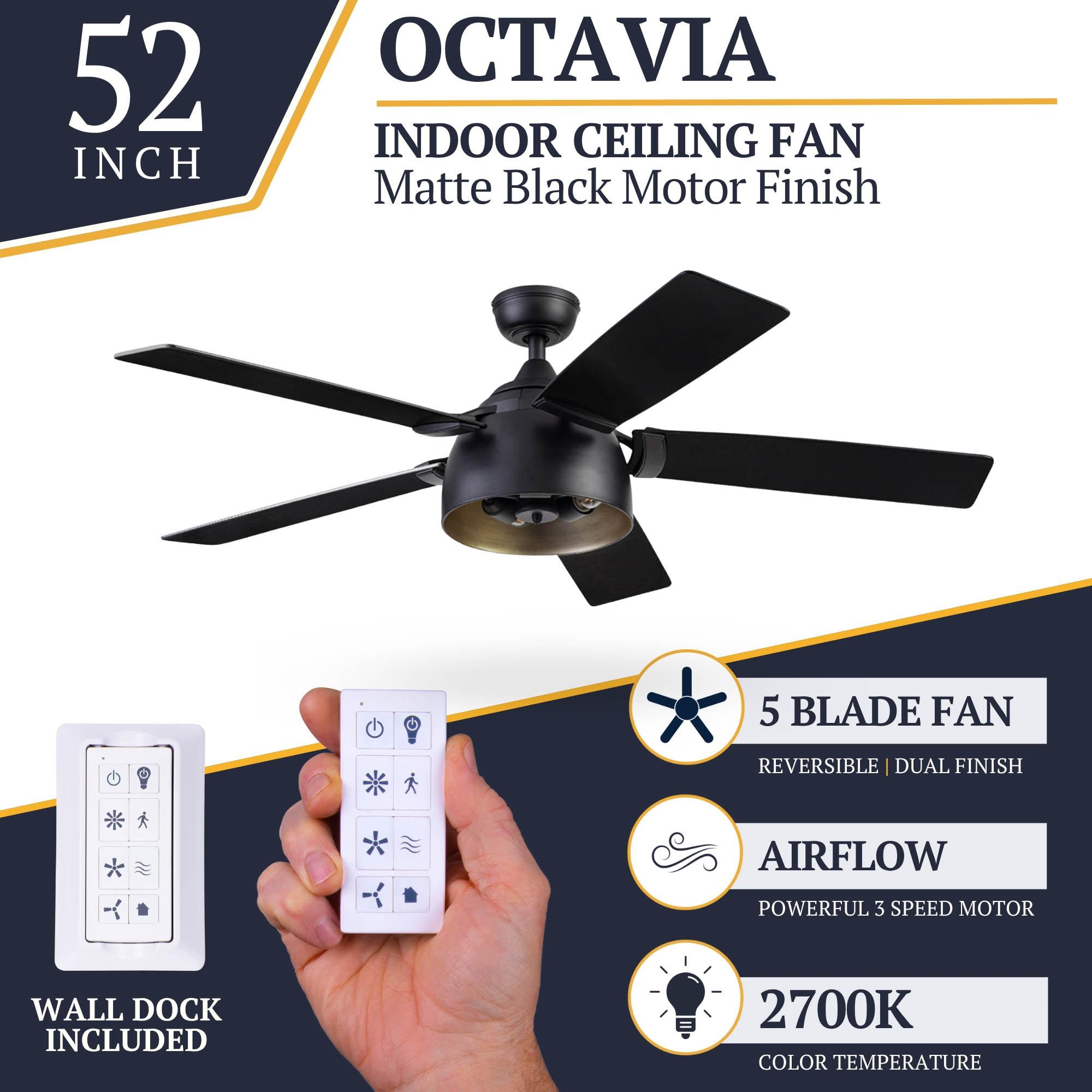 Prominence Home Octavia 52" Ceiling Fan with LED Light