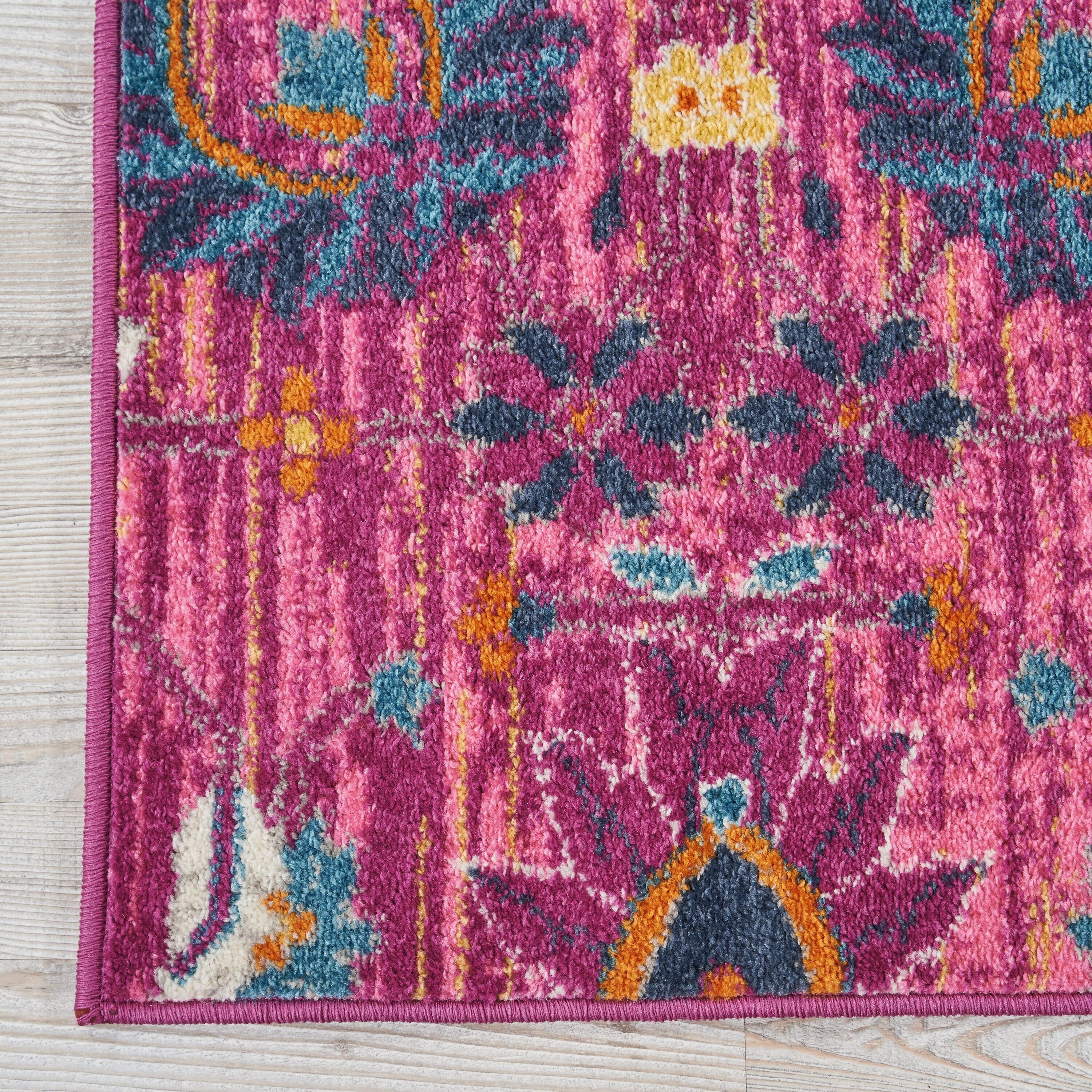 Nourison Passion Bohemian Indoor Rug Fuchsia 8' x 10'