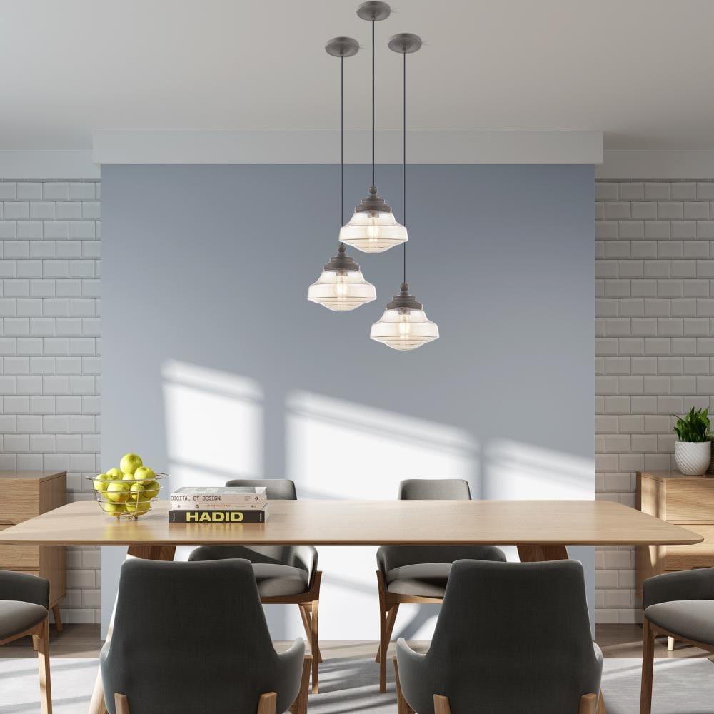 Livex Lighting Art Glass 1 - Light Pendant in  English Bronze