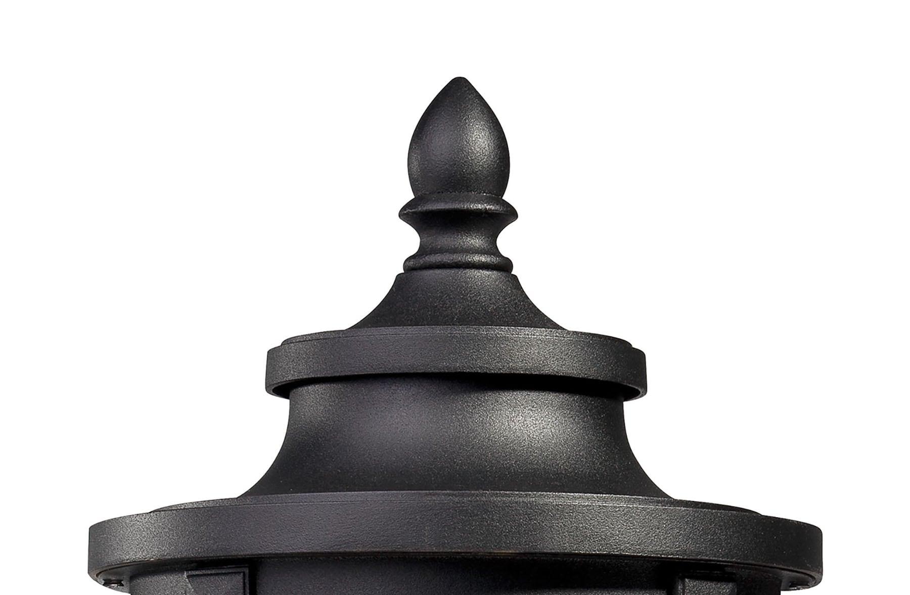 Minka Lavery Vintage Outdoor Post Light Fixture Black LED 19 1/4" Clear Hammered Glass for Post Exterior Barn Deck Porch Patio