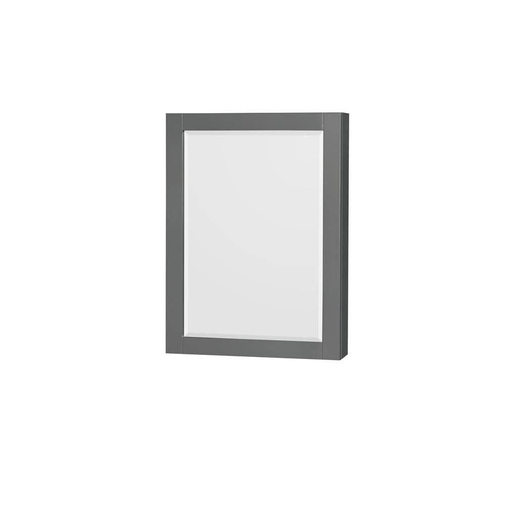 Wyndham Collection Sheffield 60-in Dark Gray with Brushed Chrome Trim Undermount Single Sink Bathroom Vanity with White Carrara Marble Natural Marble Top (Mirror Included)