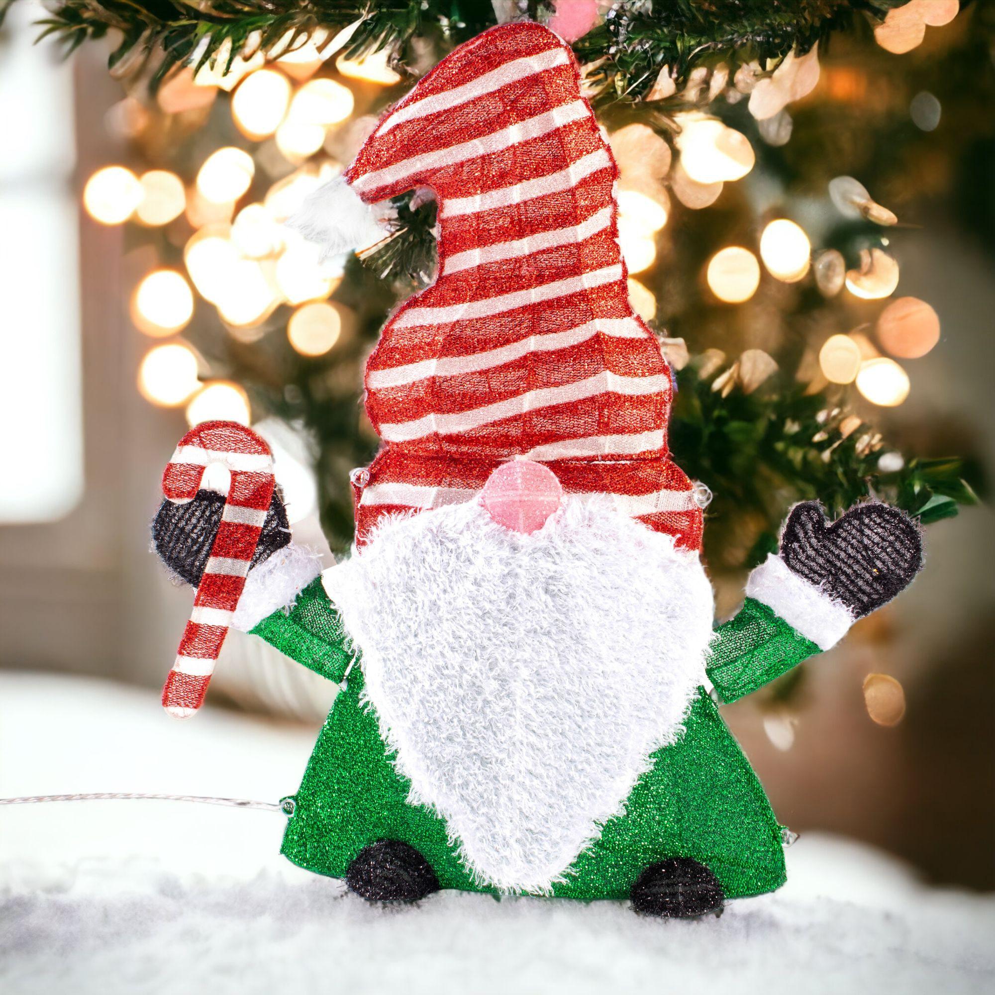 32 in. LED Lighted Gnome