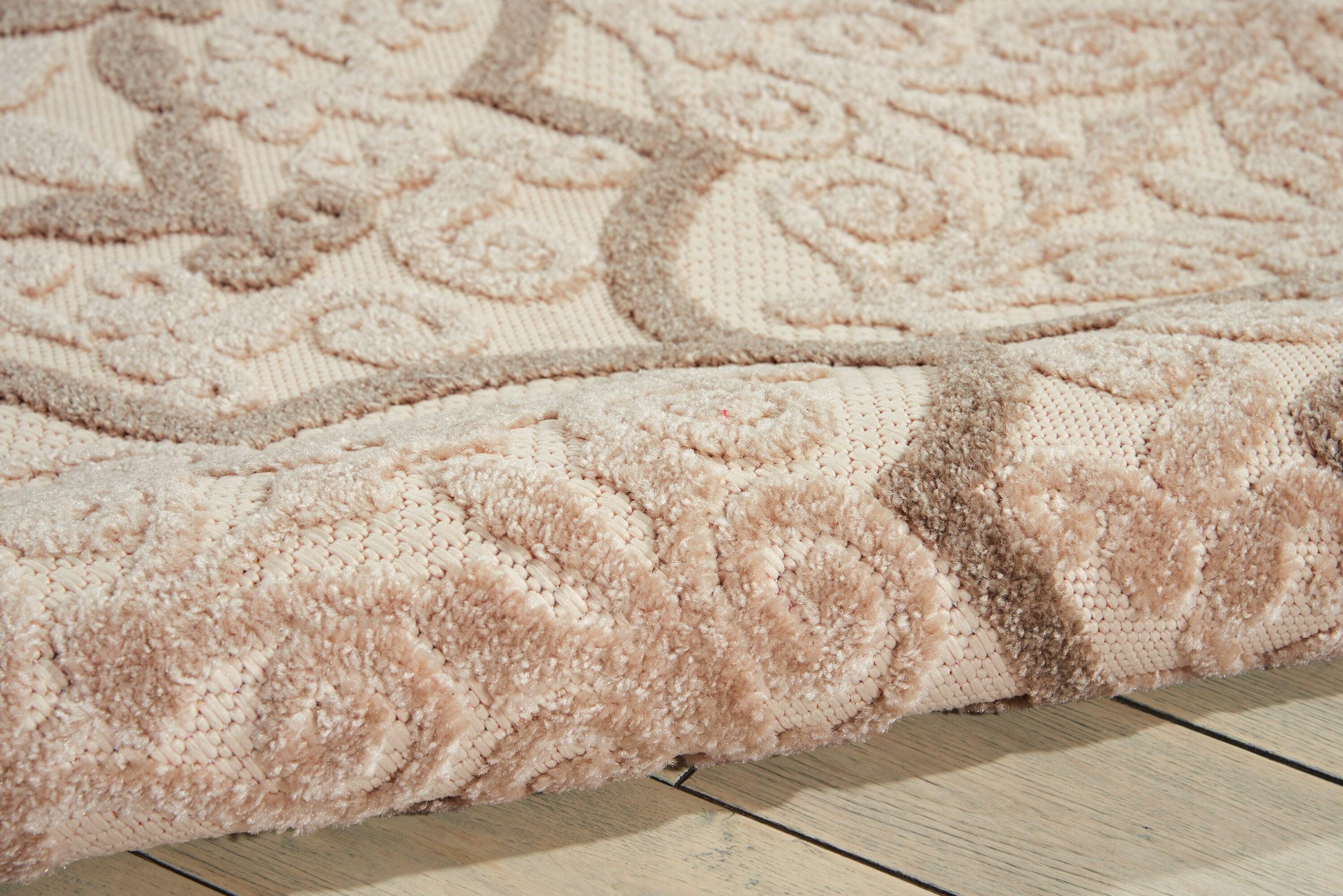 Nourison Aloha Moroccan Trellis Flatweave High-Low Indoor Outdoor Area Rug Cream 5'3" x 7'5"