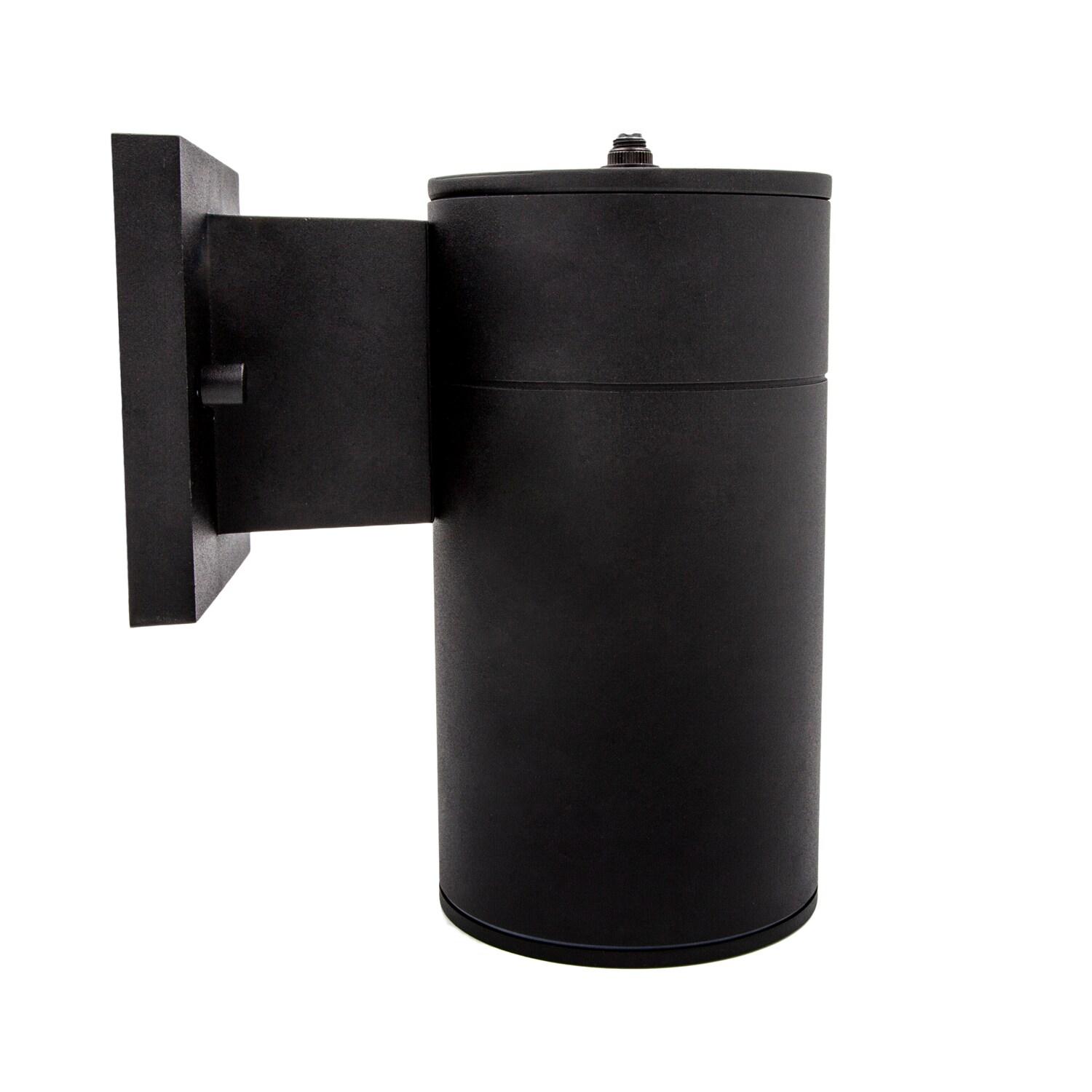 Maxxima LED Cylinder Outdoor Wall Wash, Sconce Light, 12 Watt, 840 Lumens, 3000K Warm White, Dusk to Dawn Sensor