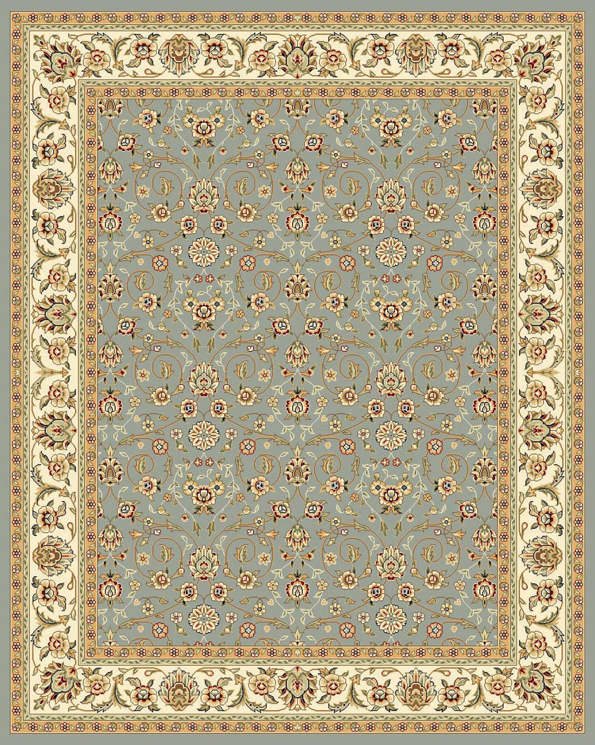 Lyndhurst LNH312 Power Loomed Area Rug - Light Blue/Ivory - 10'x14' - Safavieh