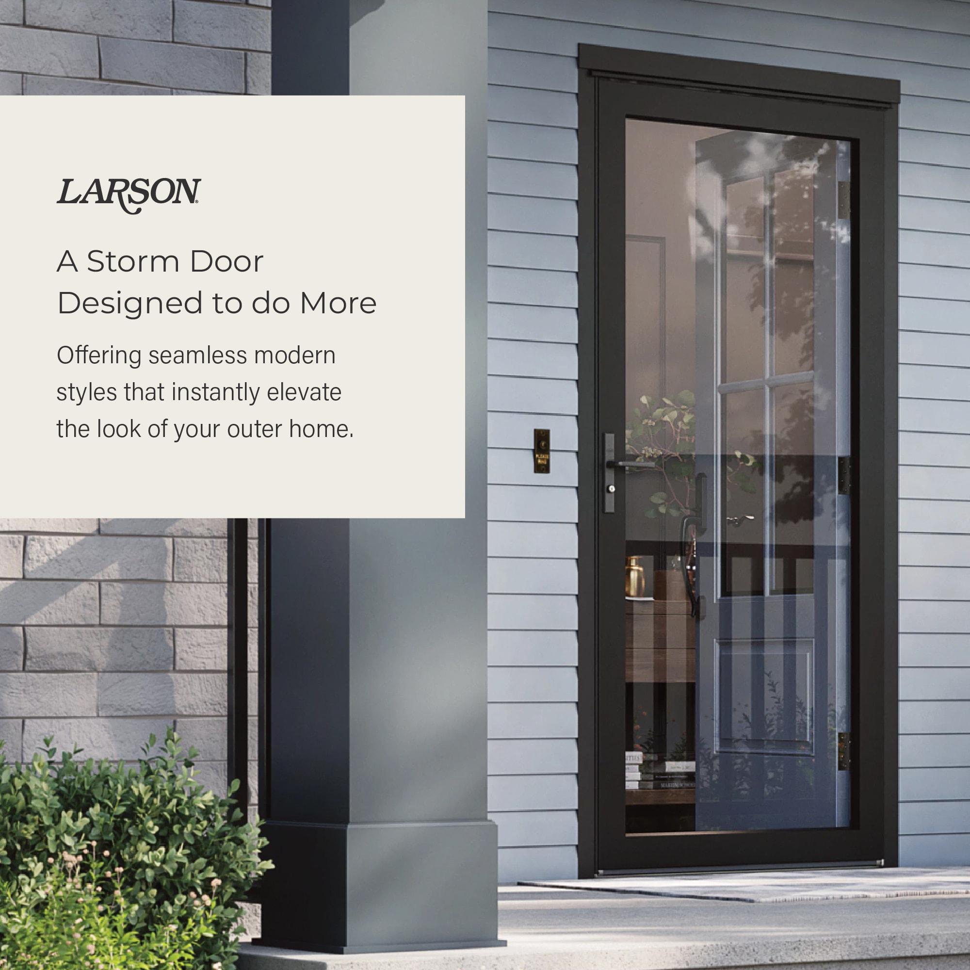 LARSON 50 Series Fullview Storm Door with Brushed Nickel Handle