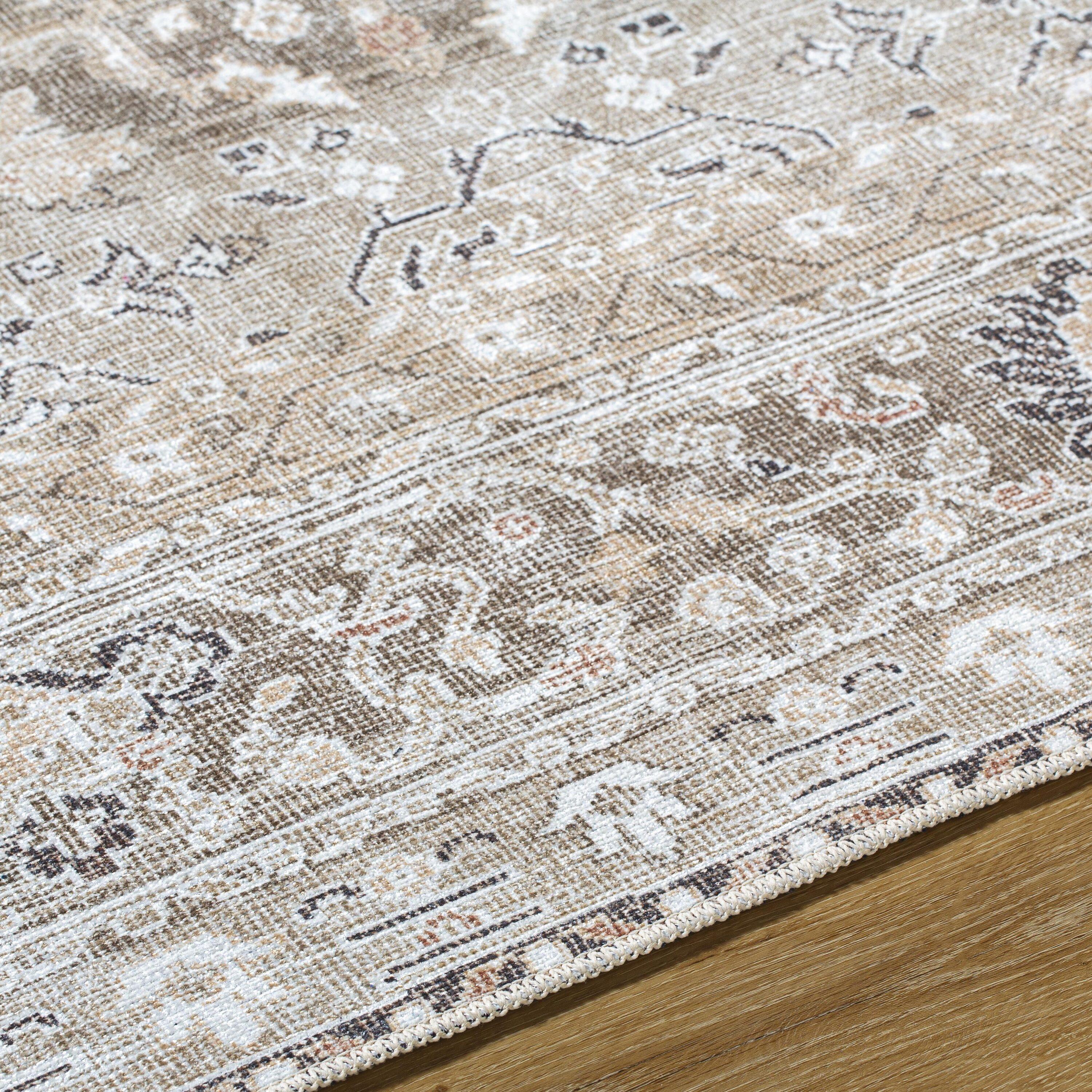 Our PNW Home x Livabliss Our PNW Home x Livabliss Machine Washable Oriental Boho Brown Area Rug