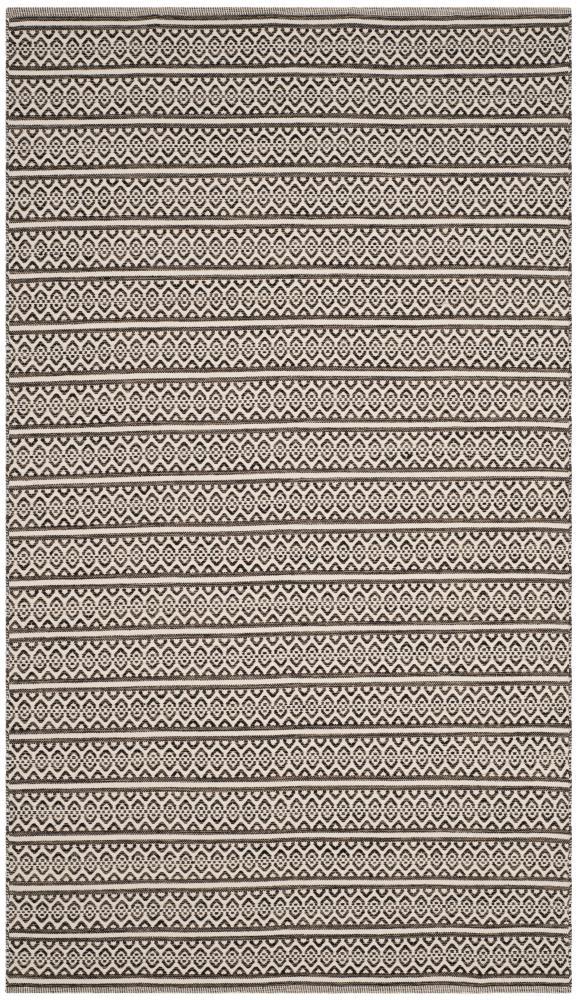 Montauk MTK341 Hand Woven Indoor Area Rug - Ivory/Black - 5'x8' - Safavieh.