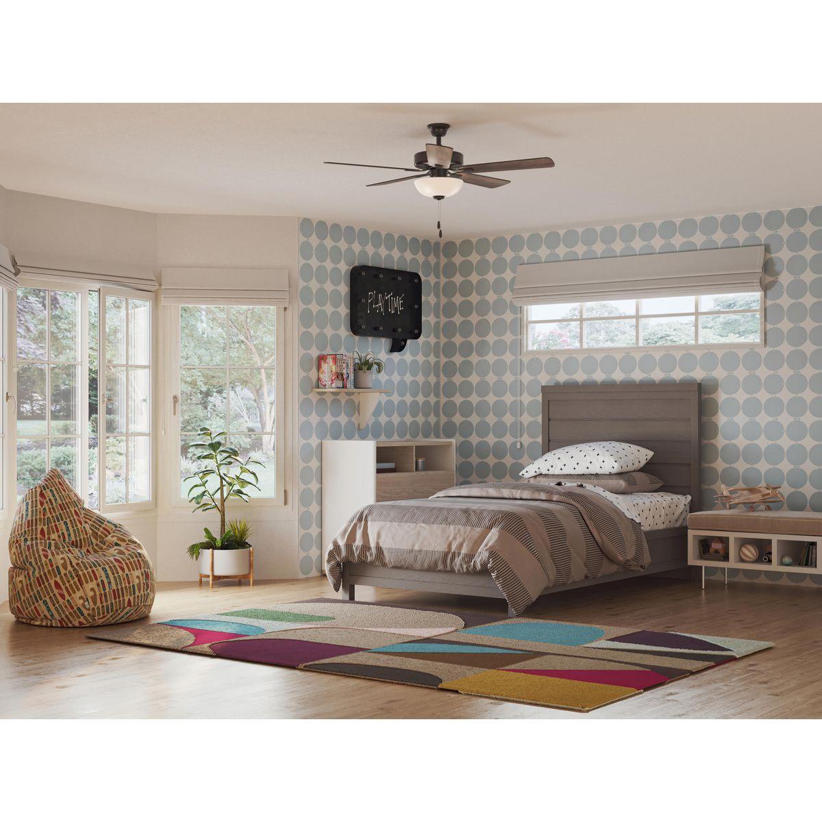 Airpro 52 In. 5-Blade AC Motor Transitional Ceiling Fan With Light