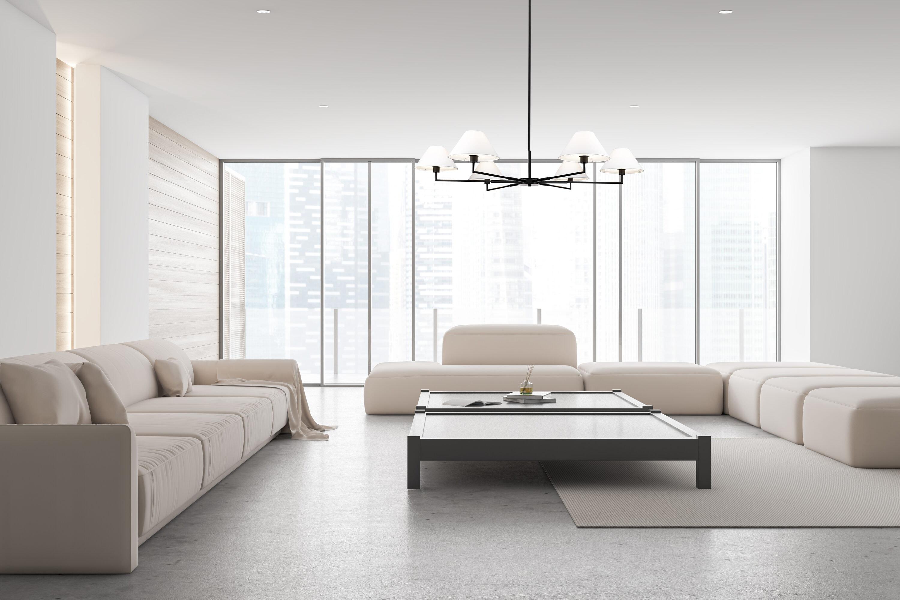 Z-Lite Leila 6 - Light Chandelier in  Matte Black